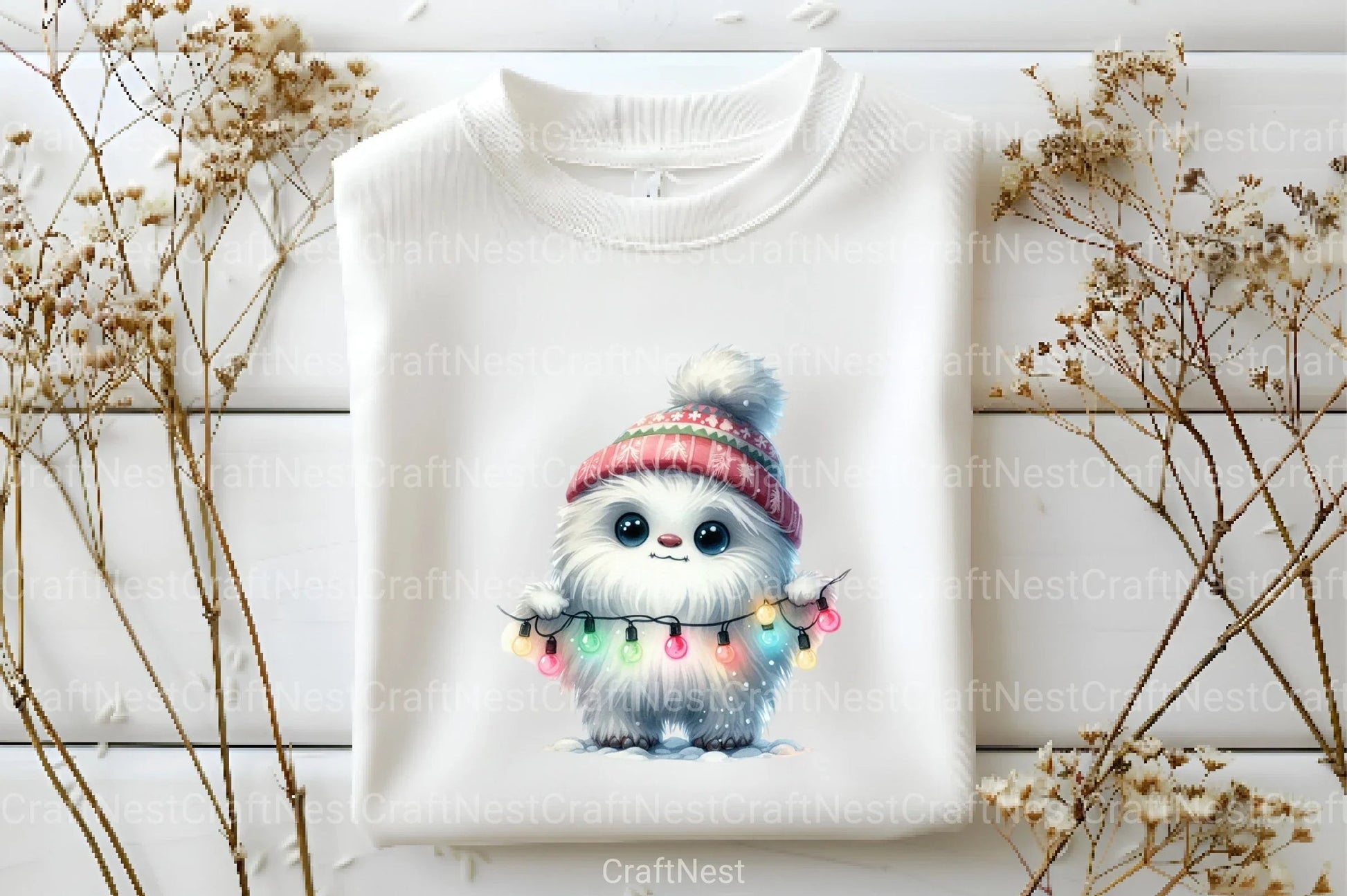 Christmas Cute Yeti Clipart Bundle - CraftNest - Digital Crafting and Art