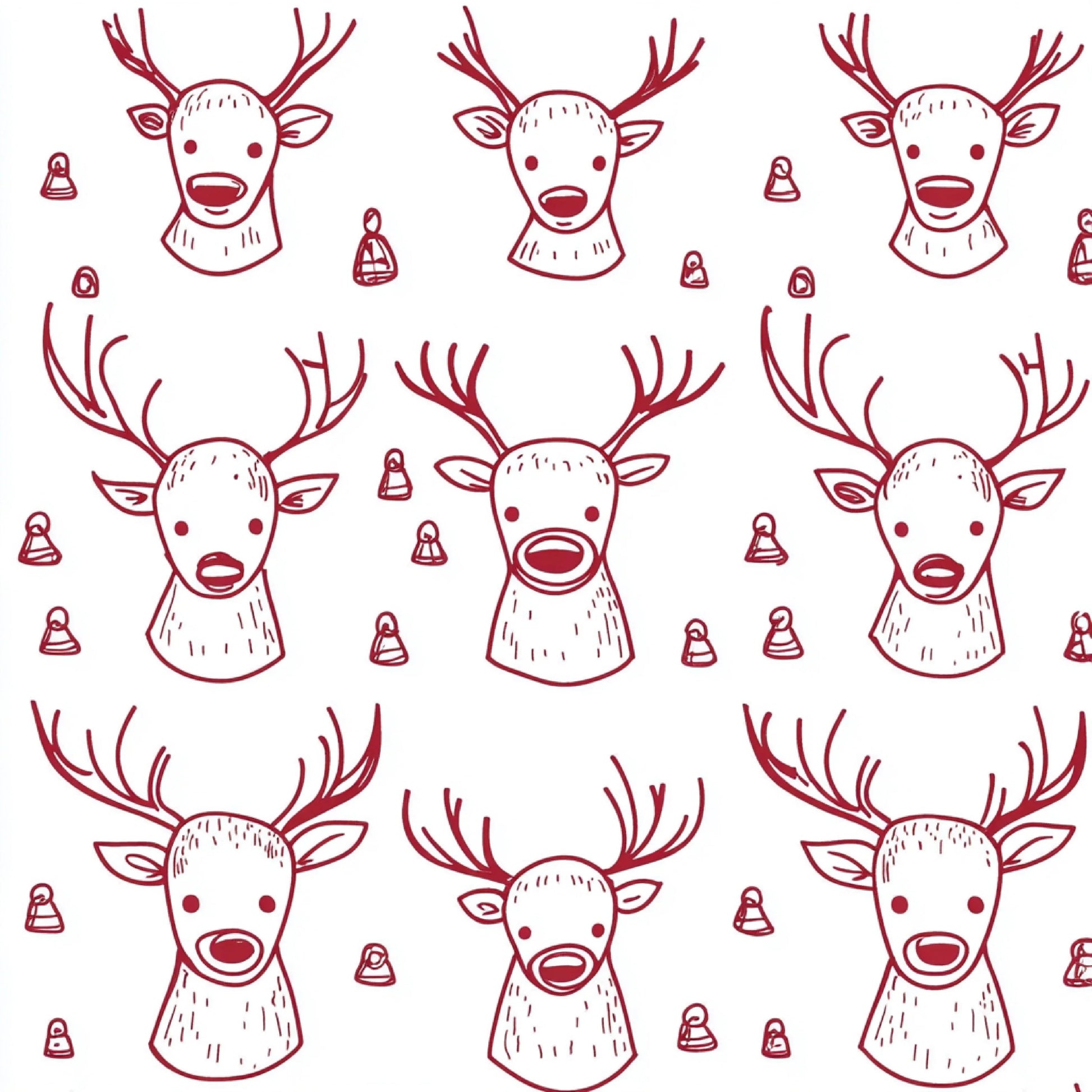 Christmas Doodle Digital Paper Design - CraftNest - Digital Crafting and Art