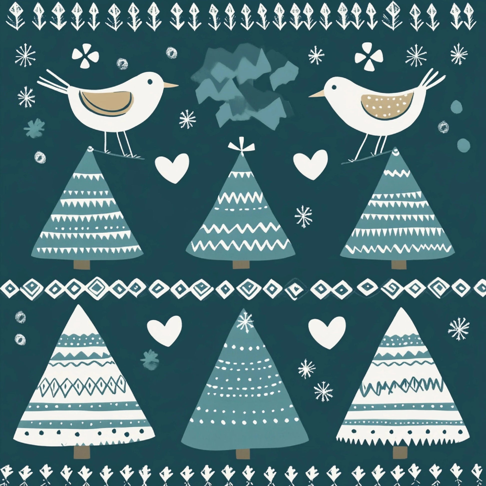 Scandinavian Christmas Digital Paper Collection - CraftNest - Digital Crafting and Art
