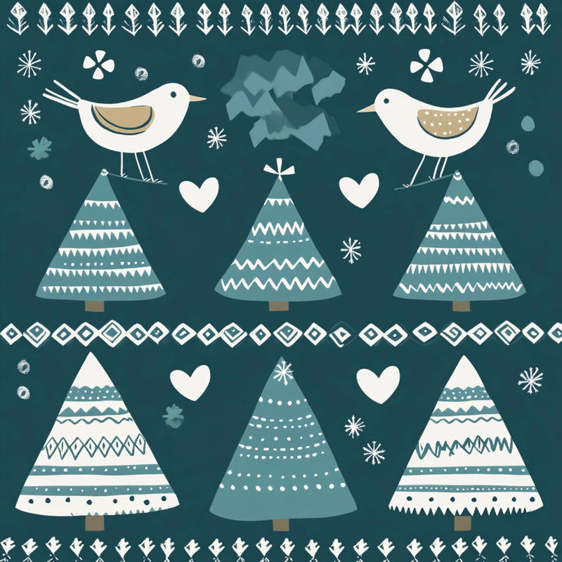 Scandinavian Christmas Digital Paper Collection - CraftNest - Digital Crafting and Art