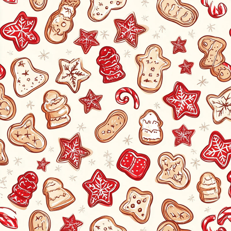 Christmas Doodle Digital Paper Design - CraftNest - Digital Crafting and Art