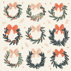 Christmas Doodle Digital Paper Design - CraftNest - Digital Crafting and Art