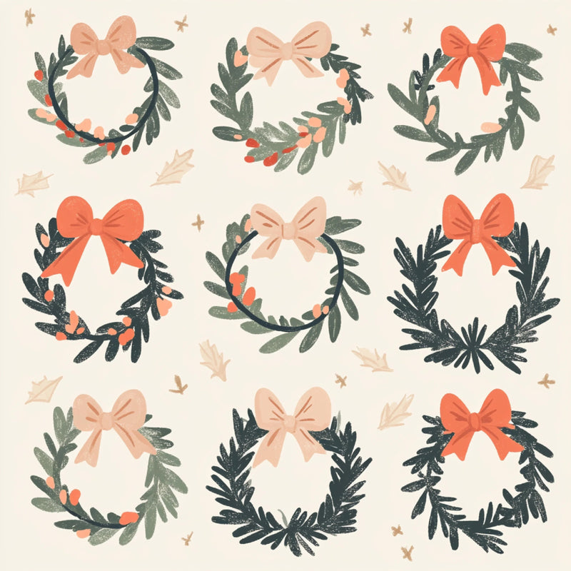 Christmas Doodle Digital Paper Design - CraftNest - Digital Crafting and Art