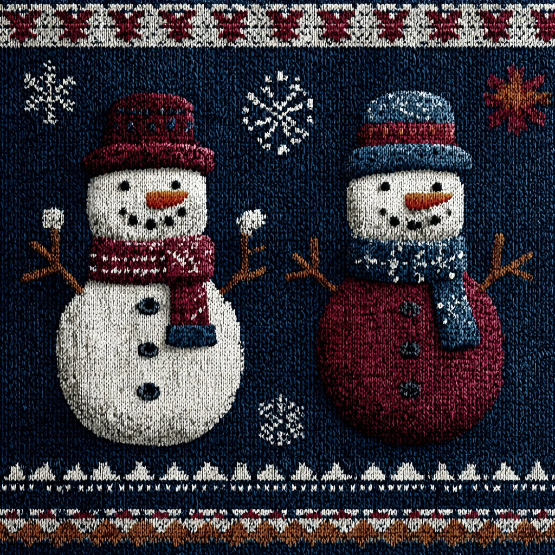 Christmas Knit Scrapbook Paper Clipart Bundle - CraftNest - Digital Crafting and Art