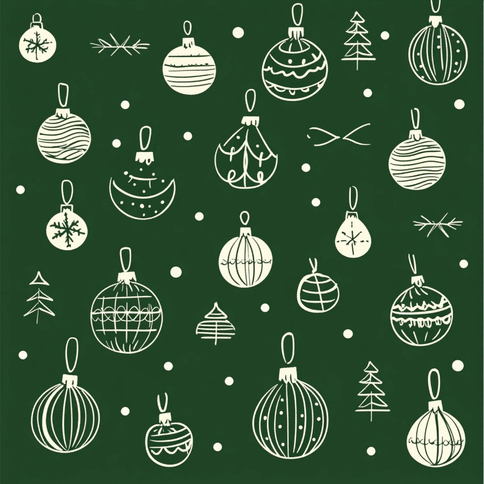 Christmas Doodle Digital Paper Design - CraftNest - Digital Crafting and Art