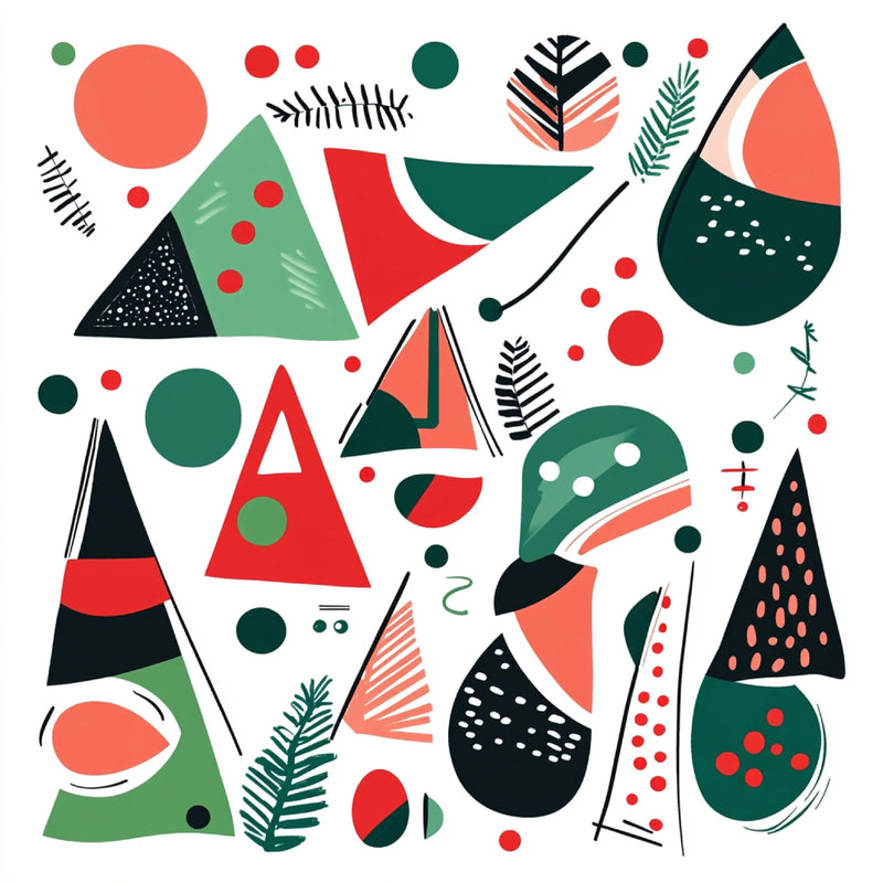 Christmas Doodle Digital Paper Design - CraftNest - Digital Crafting and Art
