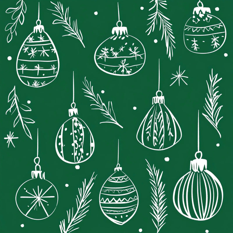 Christmas Doodle Digital Paper Design - CraftNest - Digital Crafting and Art