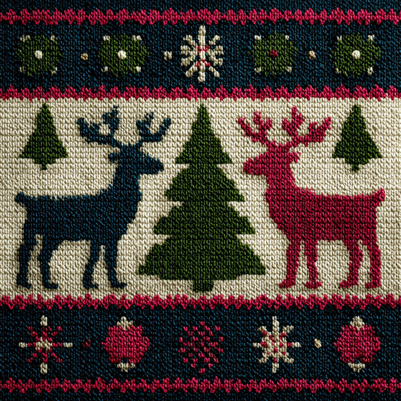 Christmas Knit Scrapbook Paper Clipart Bundle - CraftNest - Digital Crafting and Art