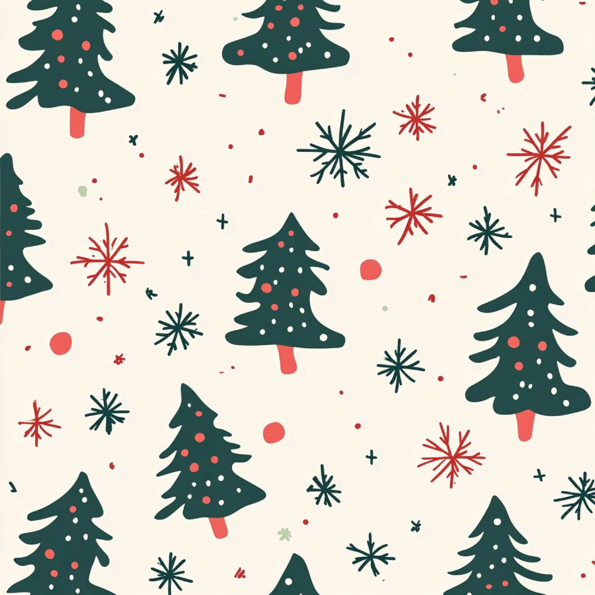 Christmas Doodle Digital Paper Design - CraftNest - Digital Crafting and Art
