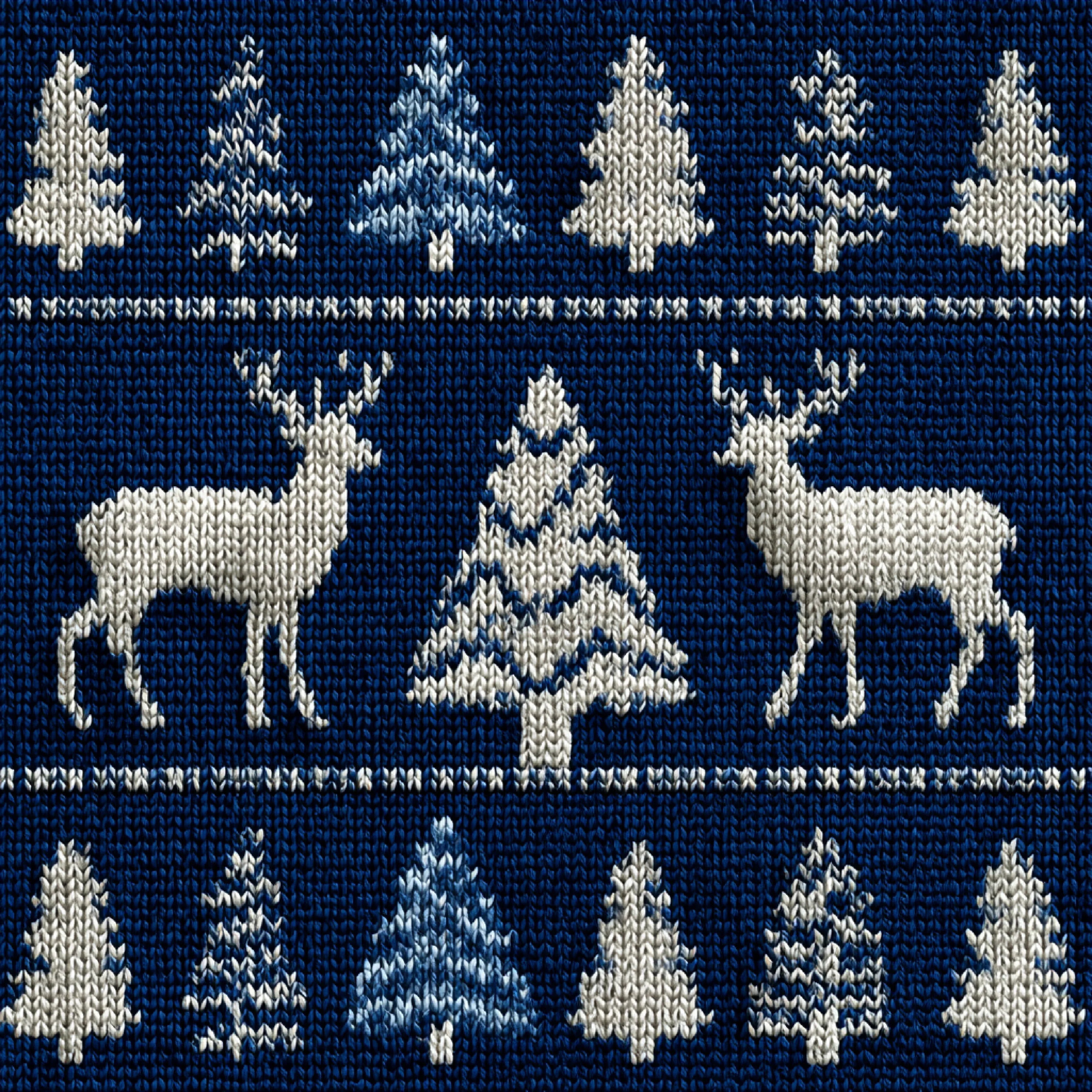 Christmas Knit Scrapbook Paper Clipart Bundle - CraftNest - Digital Crafting and Art