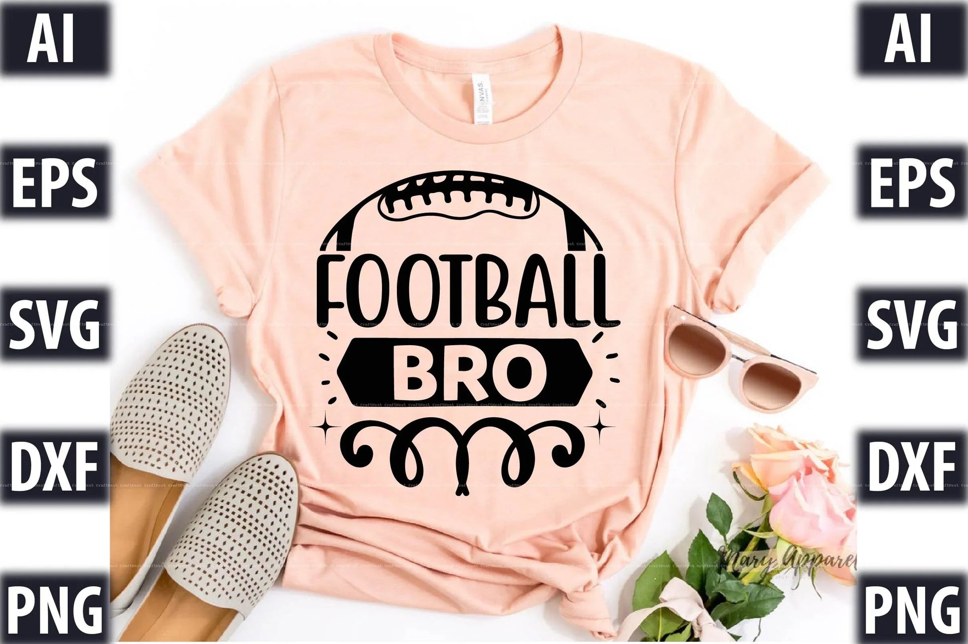 Football Design SVG Bundle 2 - CraftNest - Digital Crafting and Art