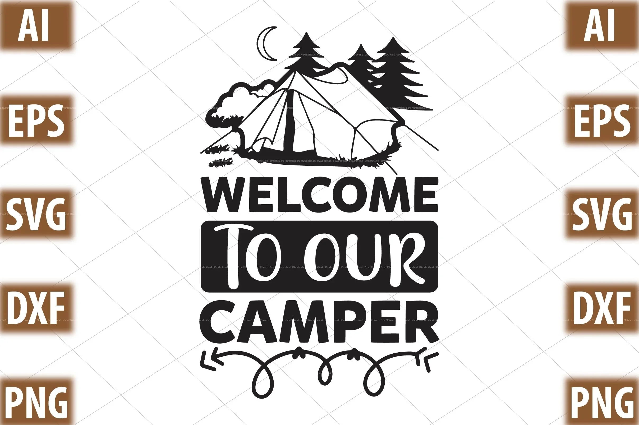 Camping Design SVG Bundle 1 - CraftNest - Digital Crafting and Art
