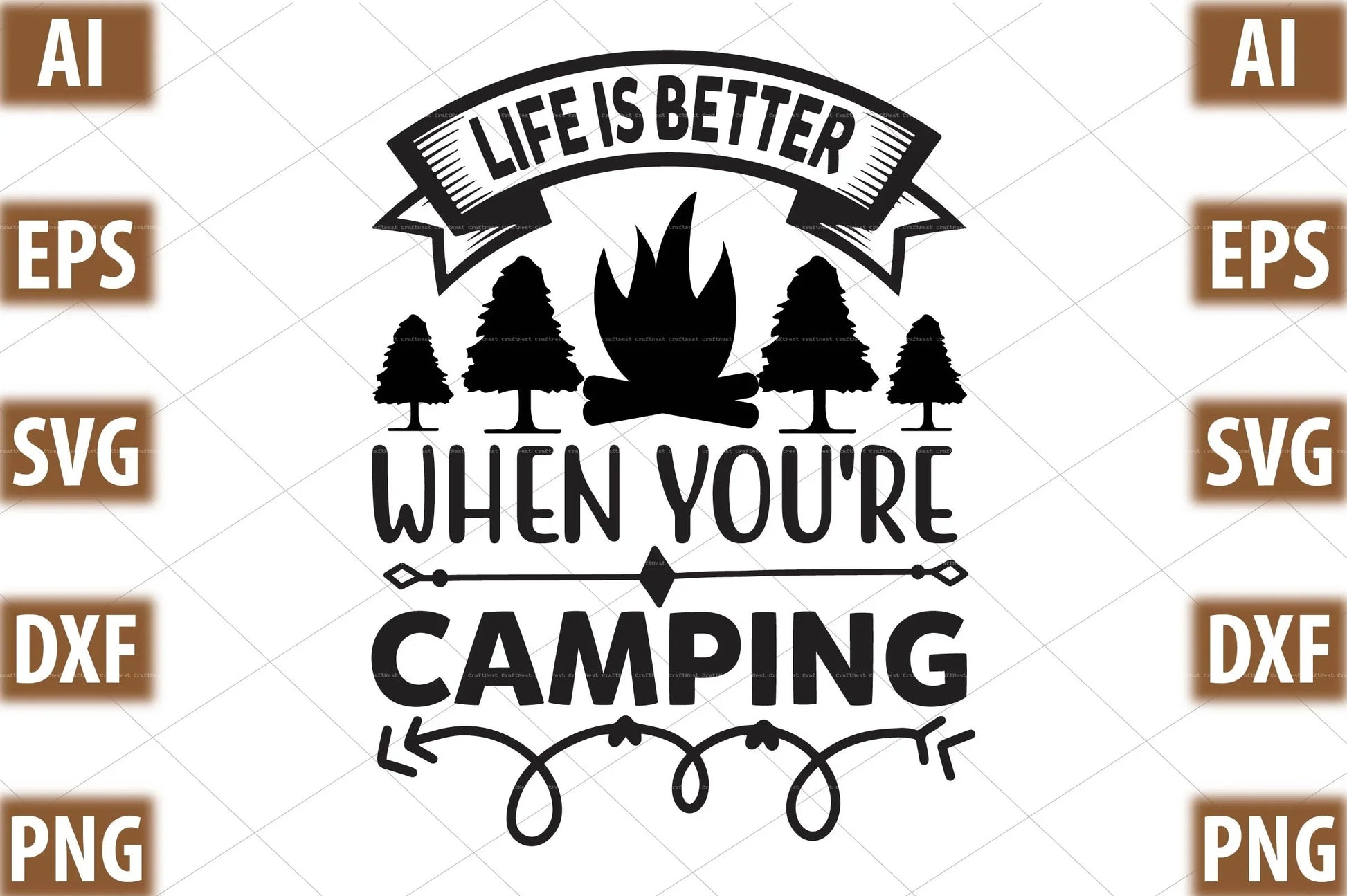 Camping Design SVG Bundle 1 - CraftNest - Digital Crafting and Art