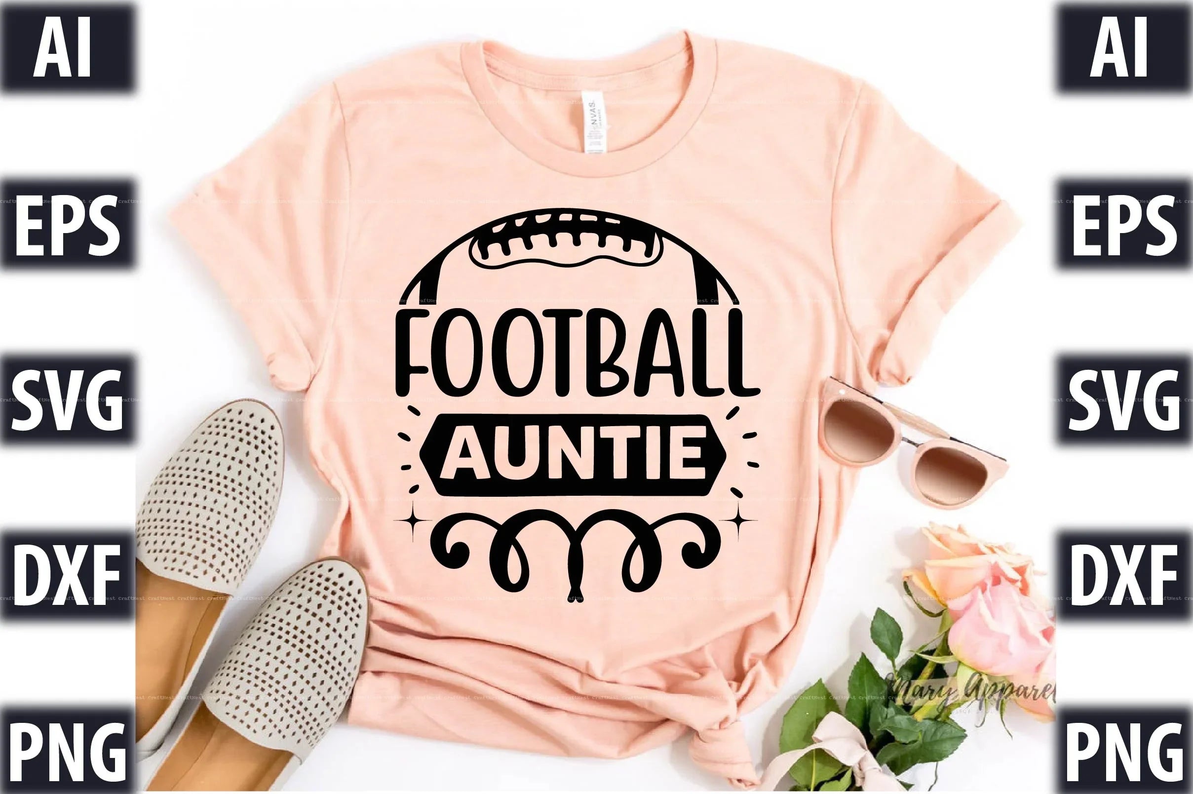 Football Design SVG Bundle 2 - CraftNest - Digital Crafting and Art