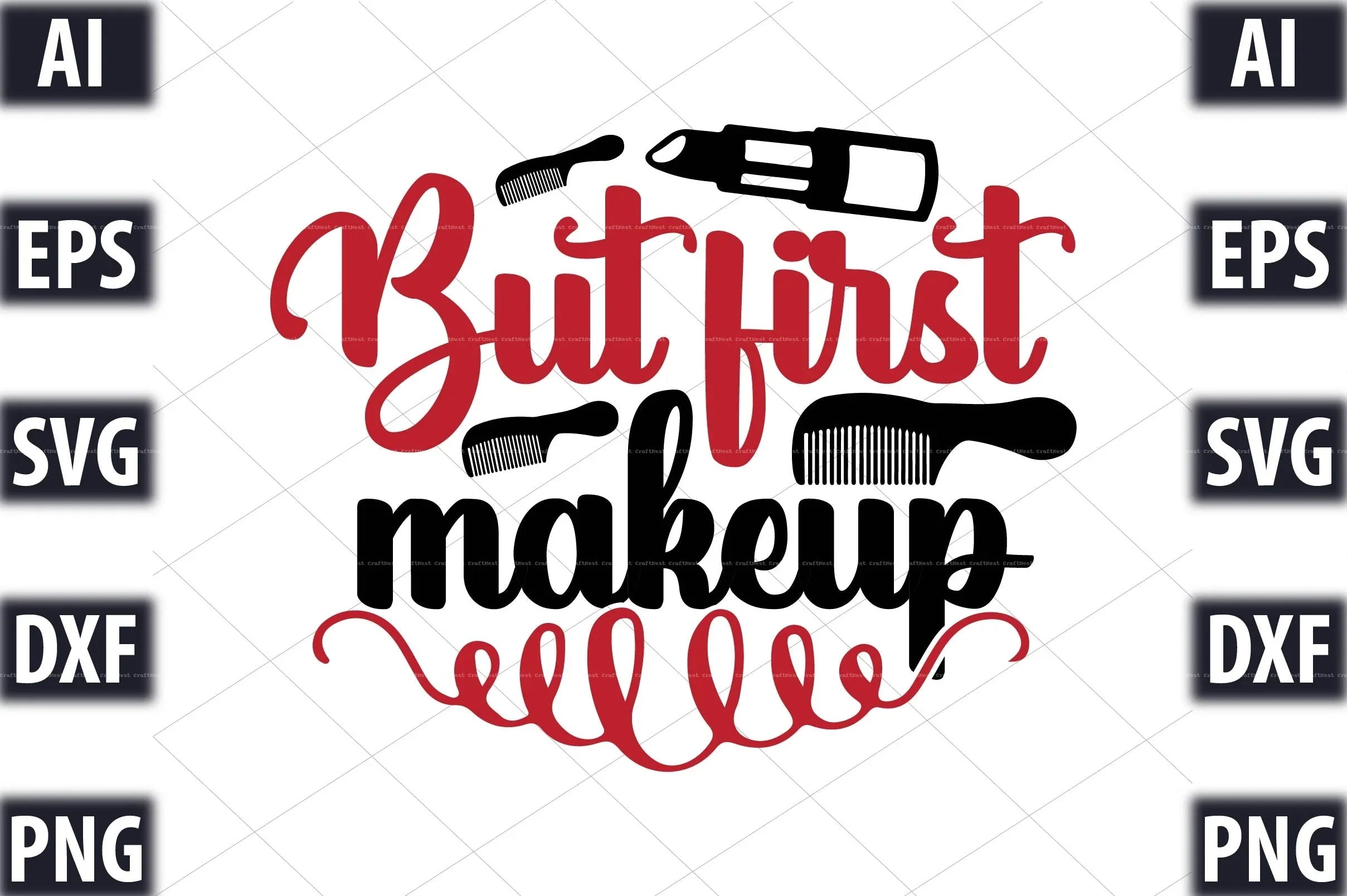 Makeup Design SVG Bundle 4 - CraftNest - Digital Crafting and Art