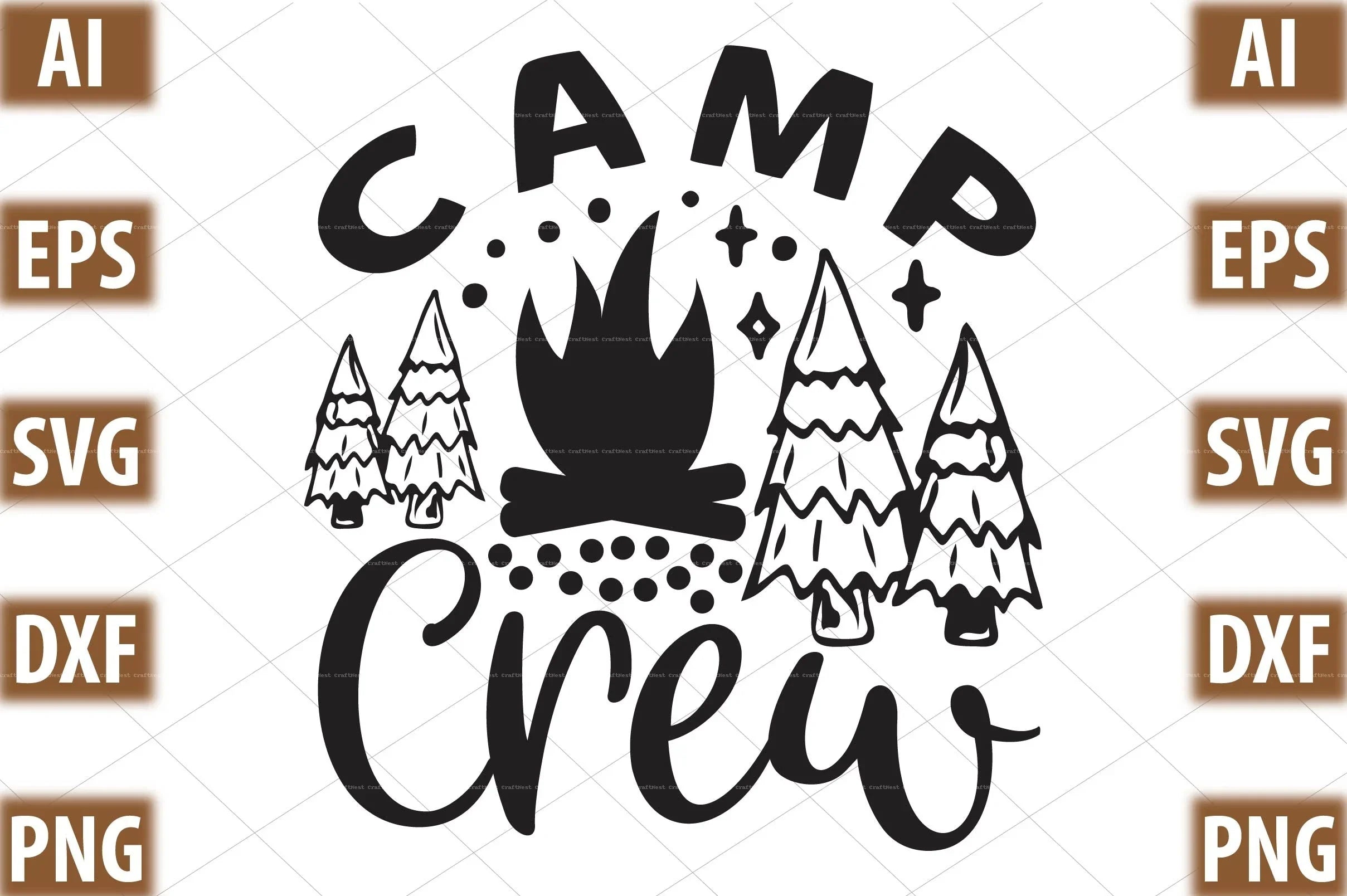 Camping Design SVG Bundle 1 - CraftNest - Digital Crafting and Art
