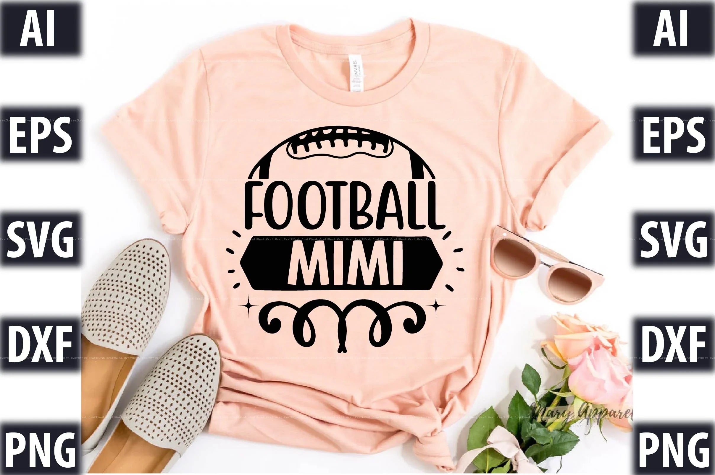 Football Design SVG Bundle 2 - CraftNest - Digital Crafting and Art