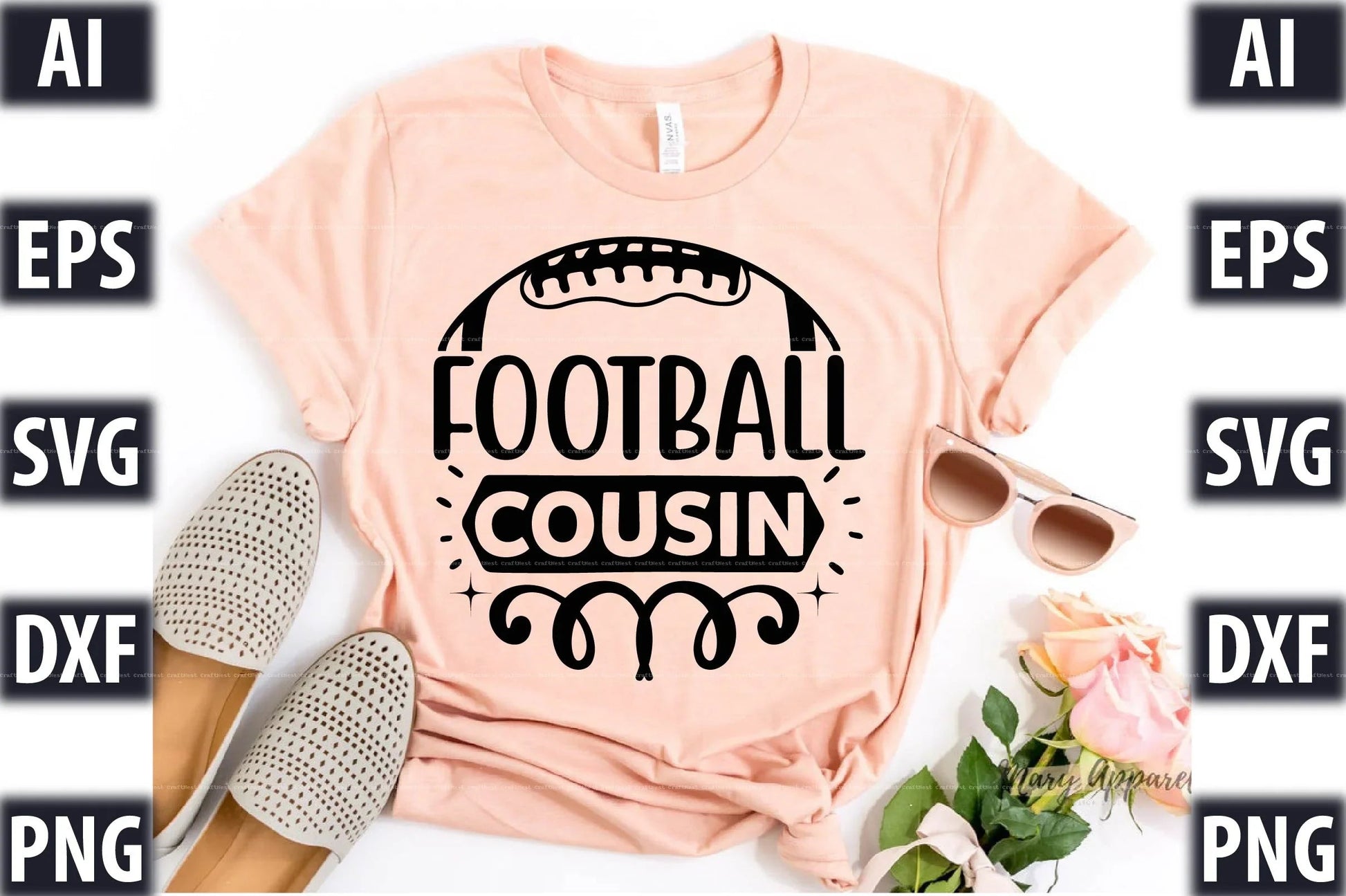 Football Design SVG Bundle 2 - CraftNest - Digital Crafting and Art