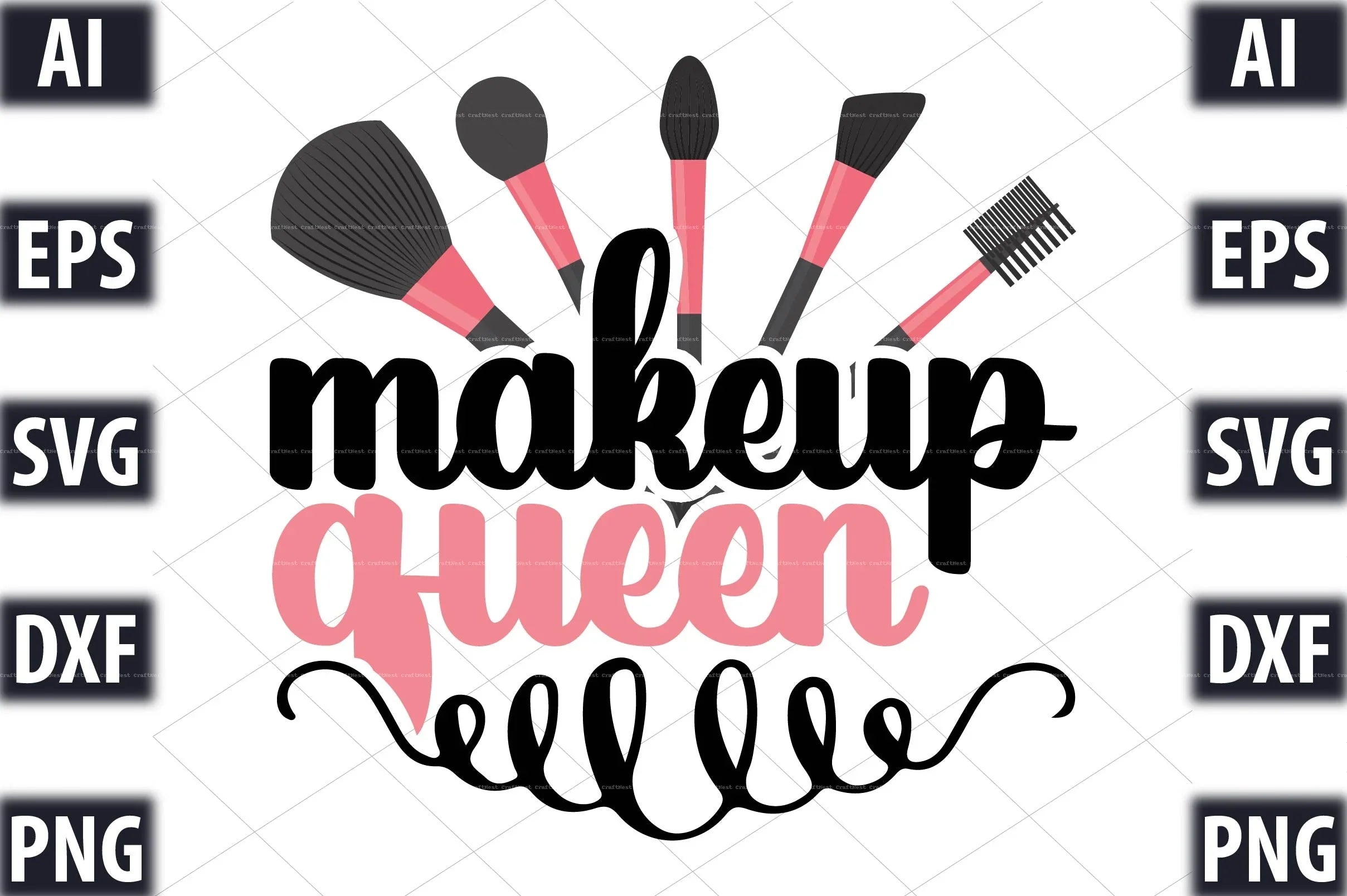 Makeup Design SVG Bundle 4 - CraftNest - Digital Crafting and Art