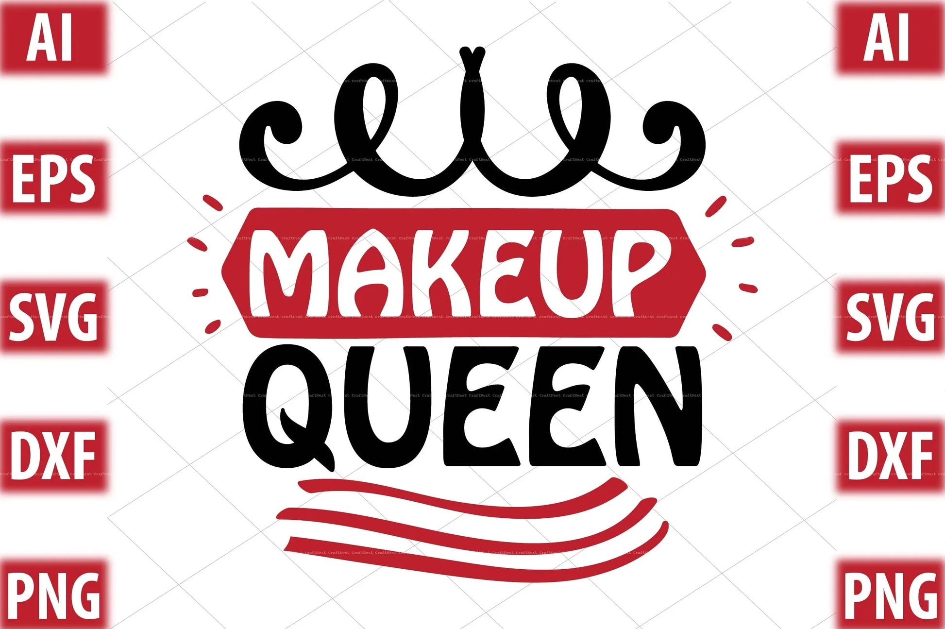 Makeup Design SVG Bundle 5 - CraftNest - Digital Crafting and Art