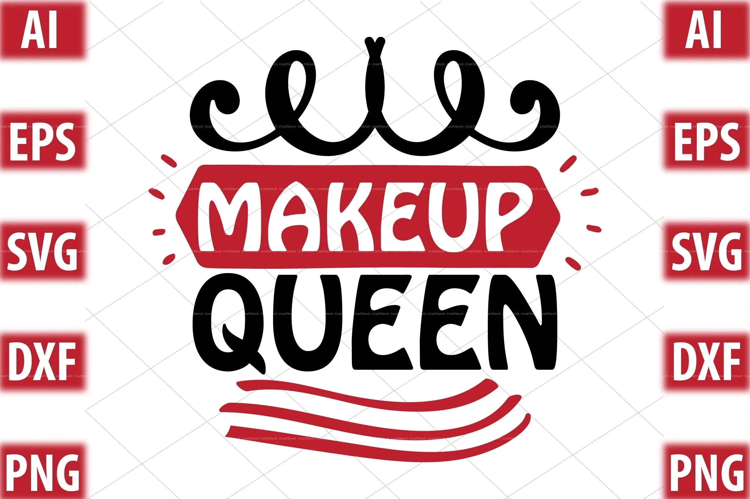 Makeup Design SVG Bundle 5 - CraftNest - Digital Crafting and Art