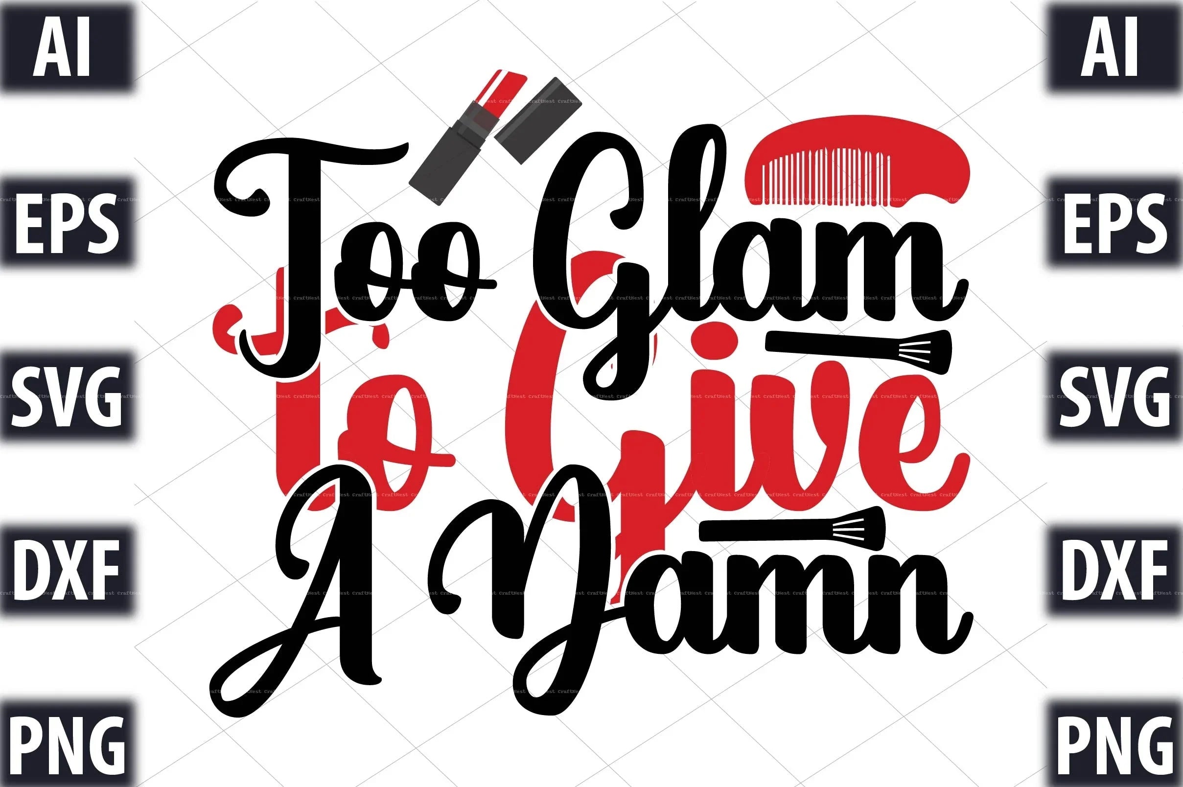 Makeup Design SVG Bundle 4 - CraftNest - Digital Crafting and Art