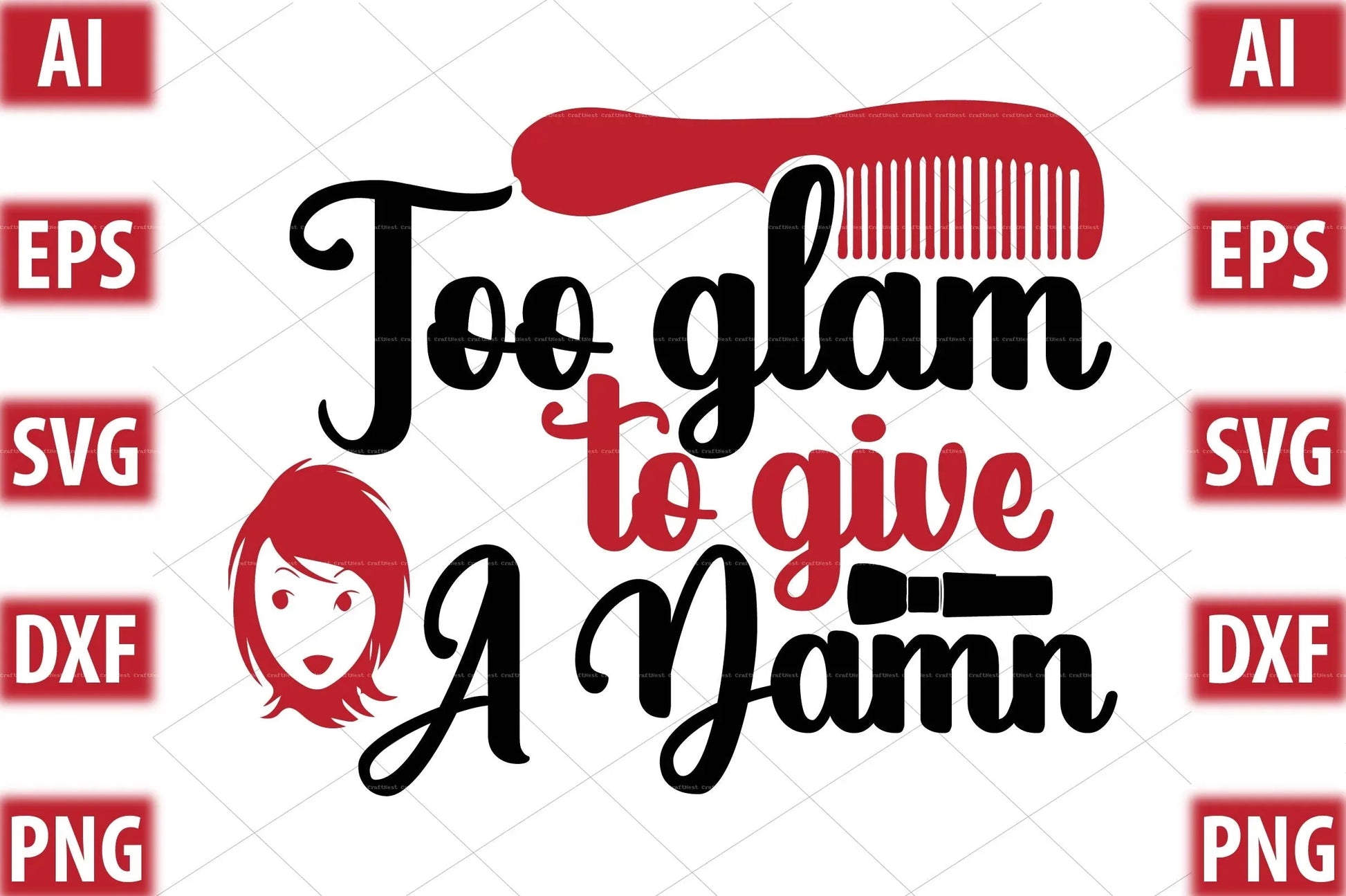 Makeup Design SVG Bundle 5 - CraftNest - Digital Crafting and Art