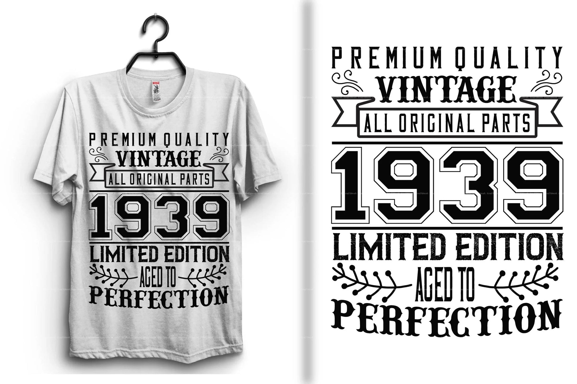 Vintage T-Shirt Design SVG Bundle 1 - CraftNest - Digital Crafting and Art