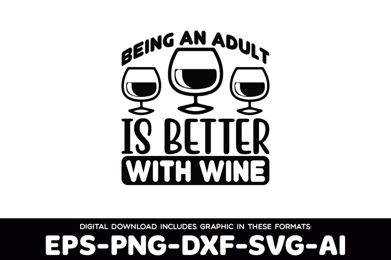 Wine SVG Bundle 4 - CraftNest - Digital Crafting and Art