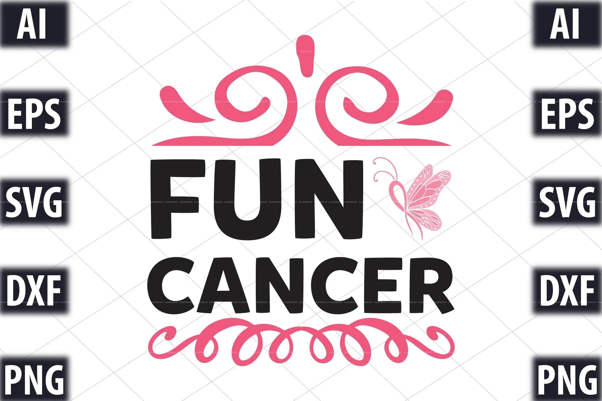 Cancer Awareness SVG Design Bundle - CraftNest - Digital Crafting and Art