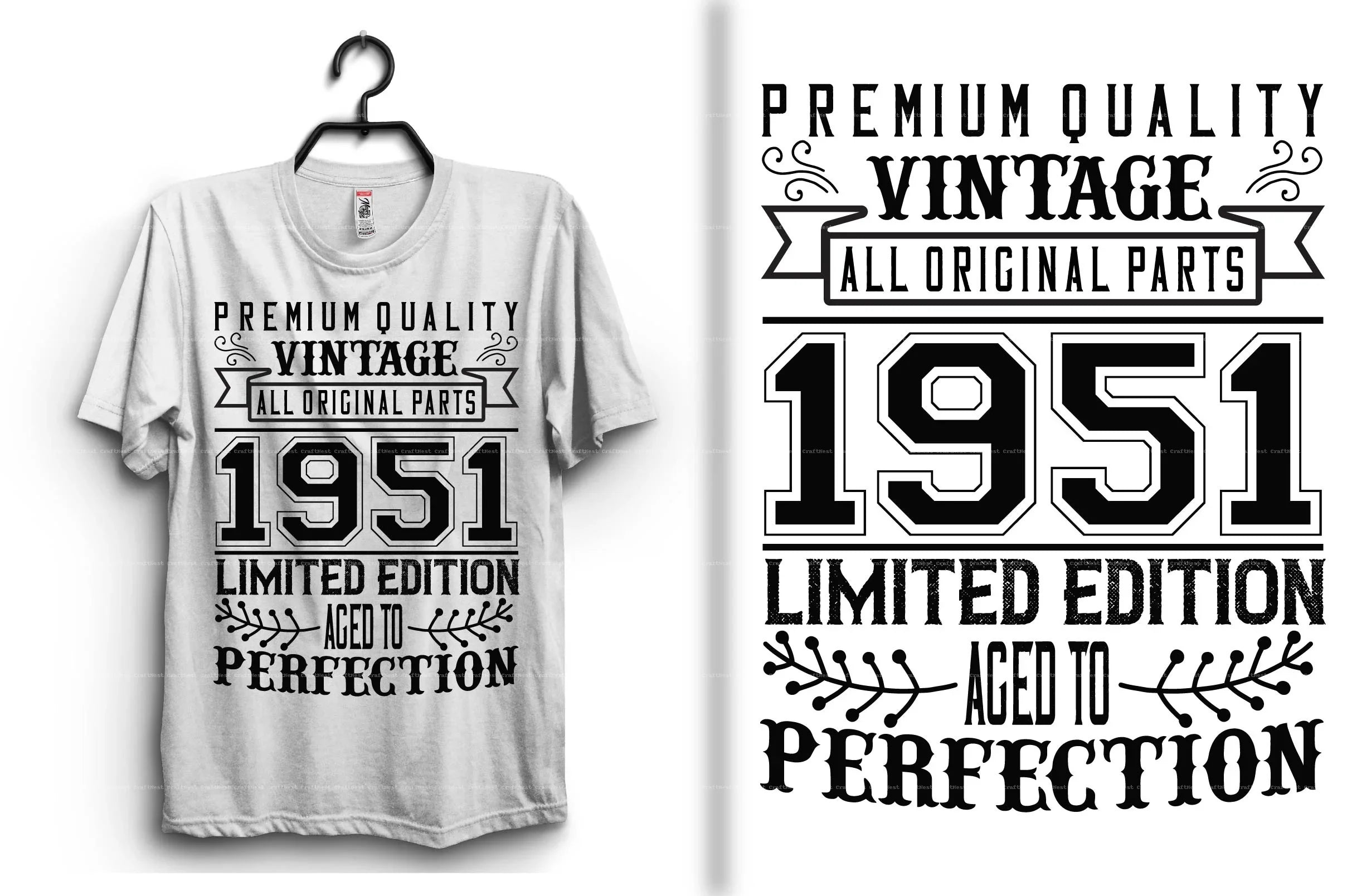 Vintage T-Shirt Design SVG Bundle 1 - CraftNest - Digital Crafting and Art