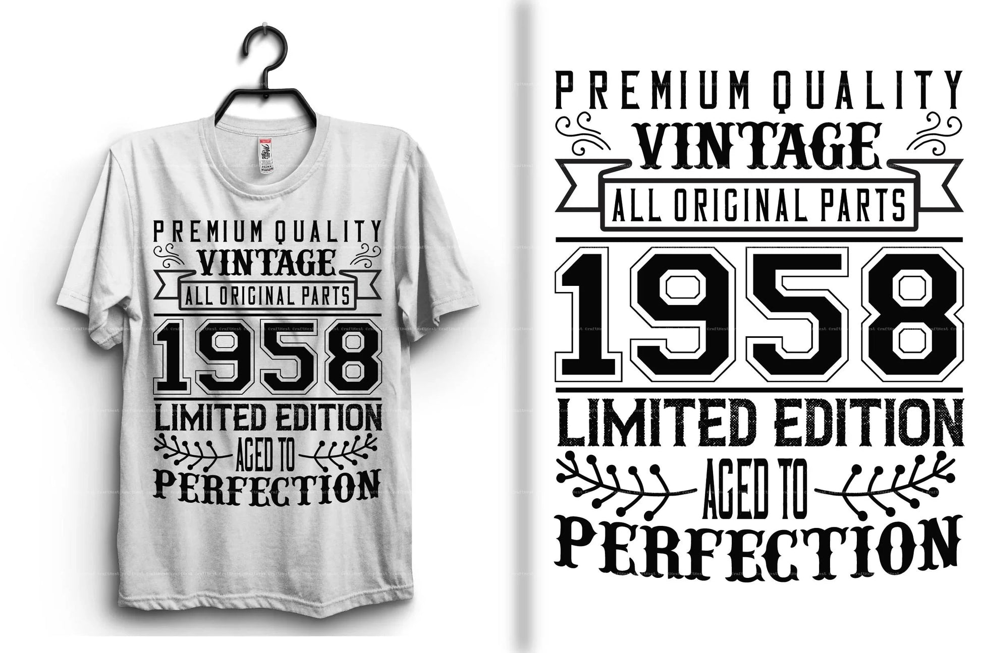 Vintage T-Shirt Design SVG Bundle 1 - CraftNest - Digital Crafting and Art