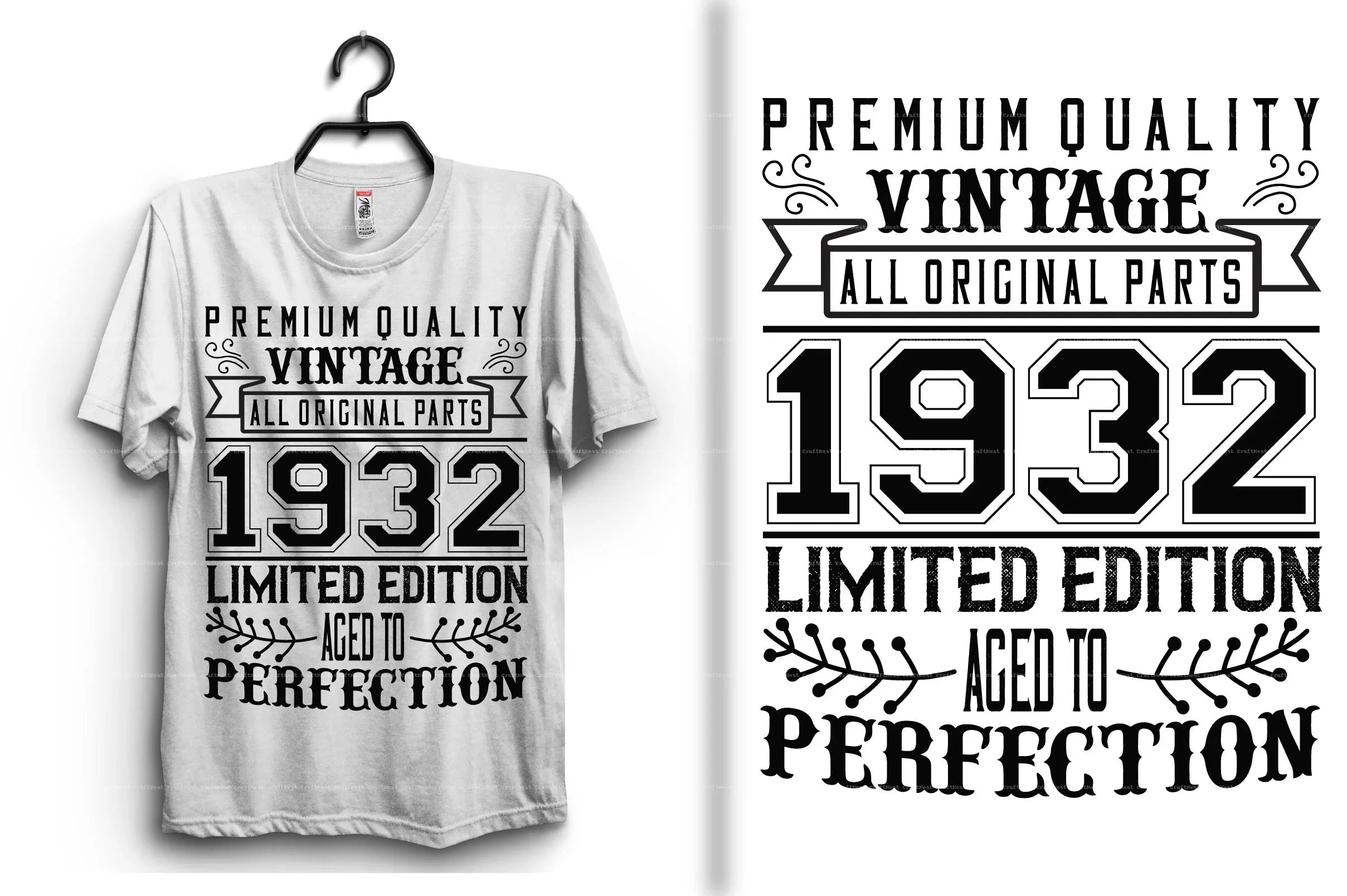 Vintage T-Shirt Design SVG Bundle 1 - CraftNest - Digital Crafting and Art