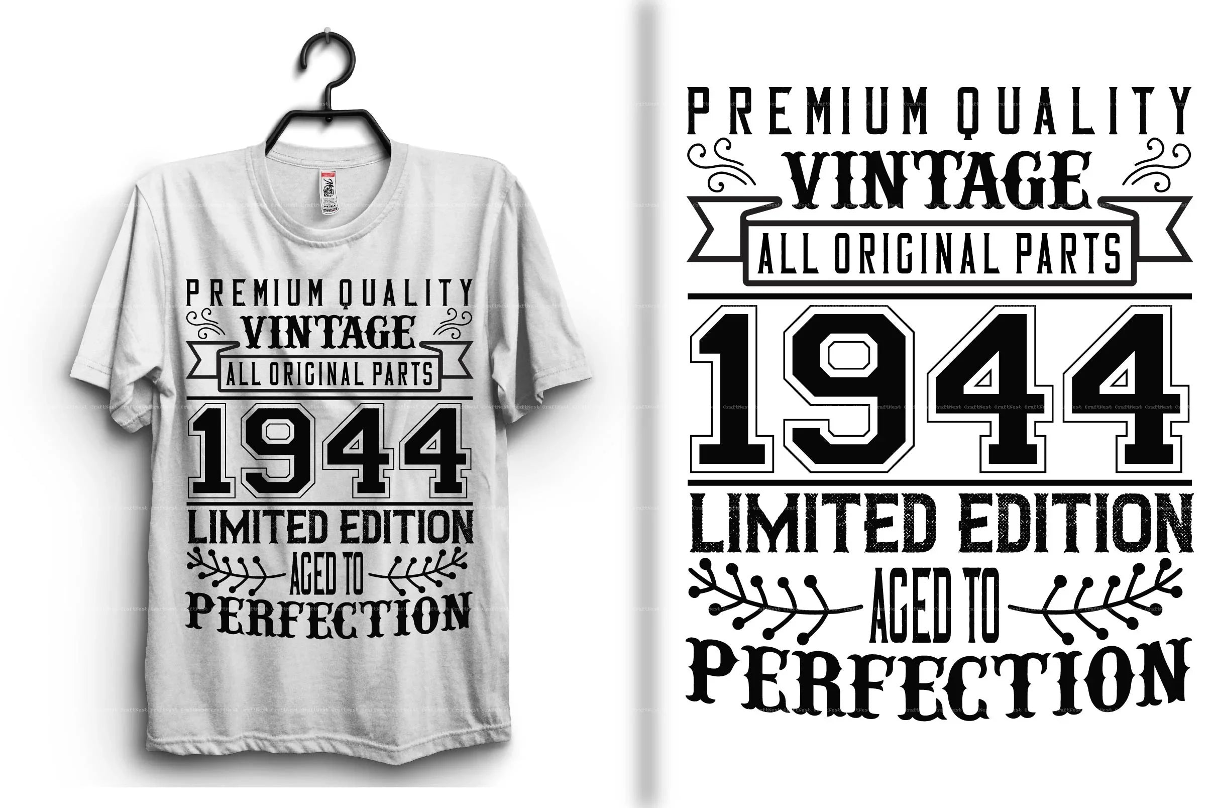 Vintage T-Shirt Design SVG Bundle 1 - CraftNest - Digital Crafting and Art