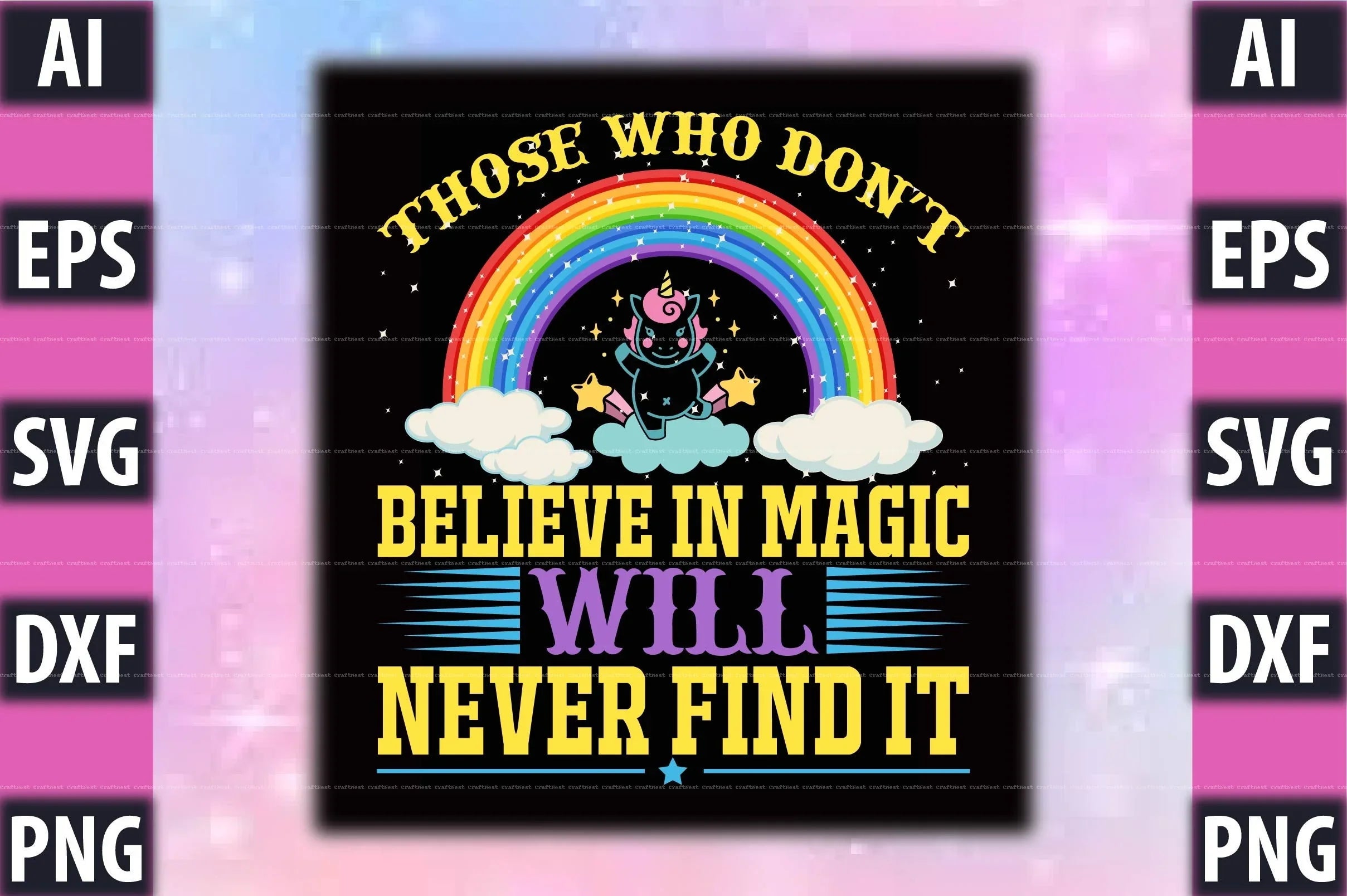 Unicorn T-Shirt Design SVG Bundle