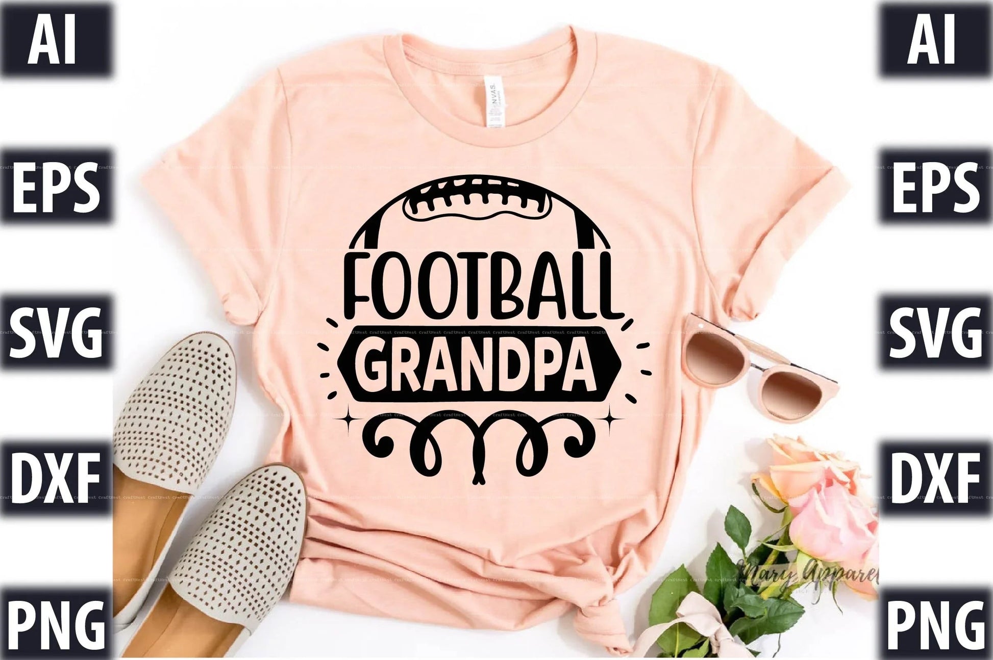 Football Design SVG Bundle 2 - CraftNest - Digital Crafting and Art
