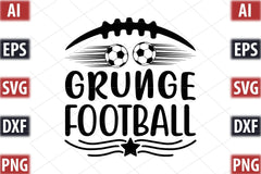 Football Design SVG Bundle 4 - CraftNest - Digital Crafting and Art