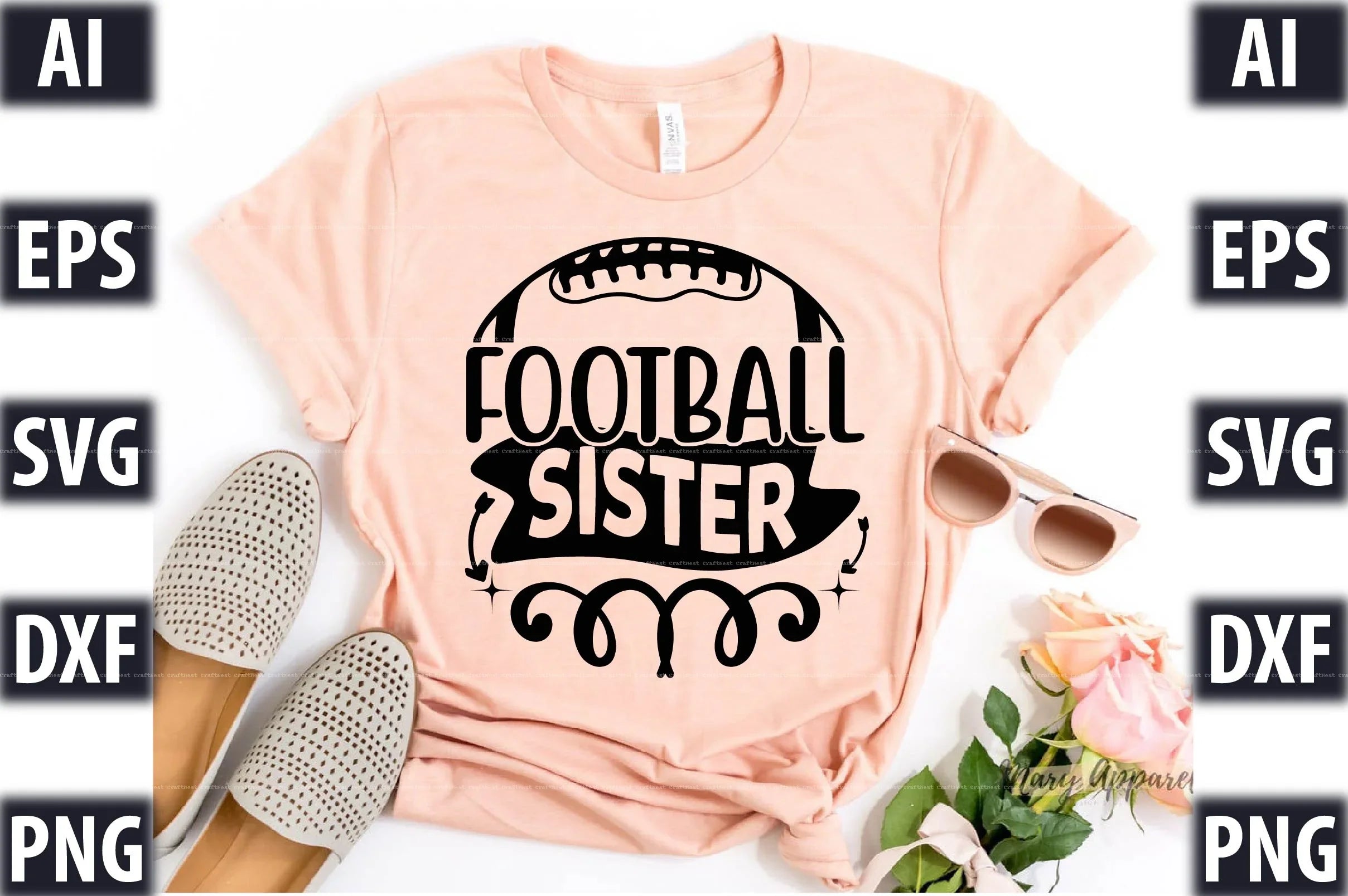 Football Design SVG Bundle 2 - CraftNest - Digital Crafting and Art