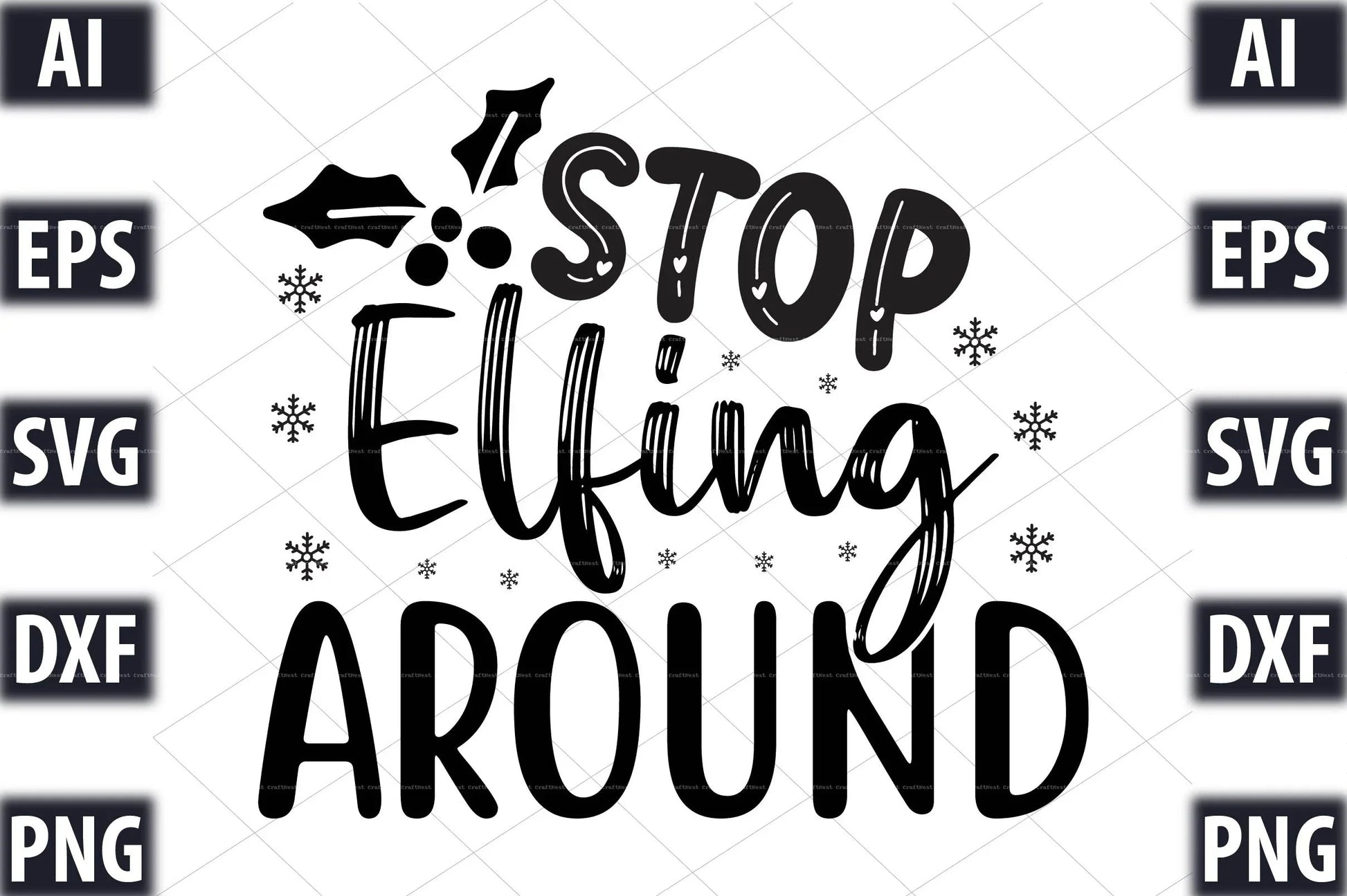 Christmas Design SVG Bundle  Pack - CraftNest - Digital Crafting and Art