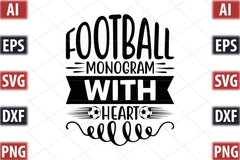 Football Design SVG Bundle 4 - CraftNest - Digital Crafting and Art