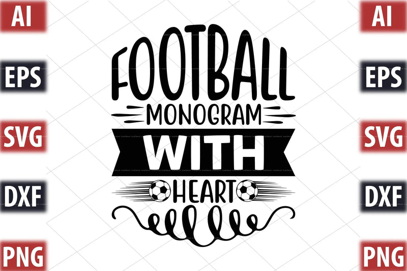 Football Design SVG Bundle 4 - CraftNest - Digital Crafting and Art