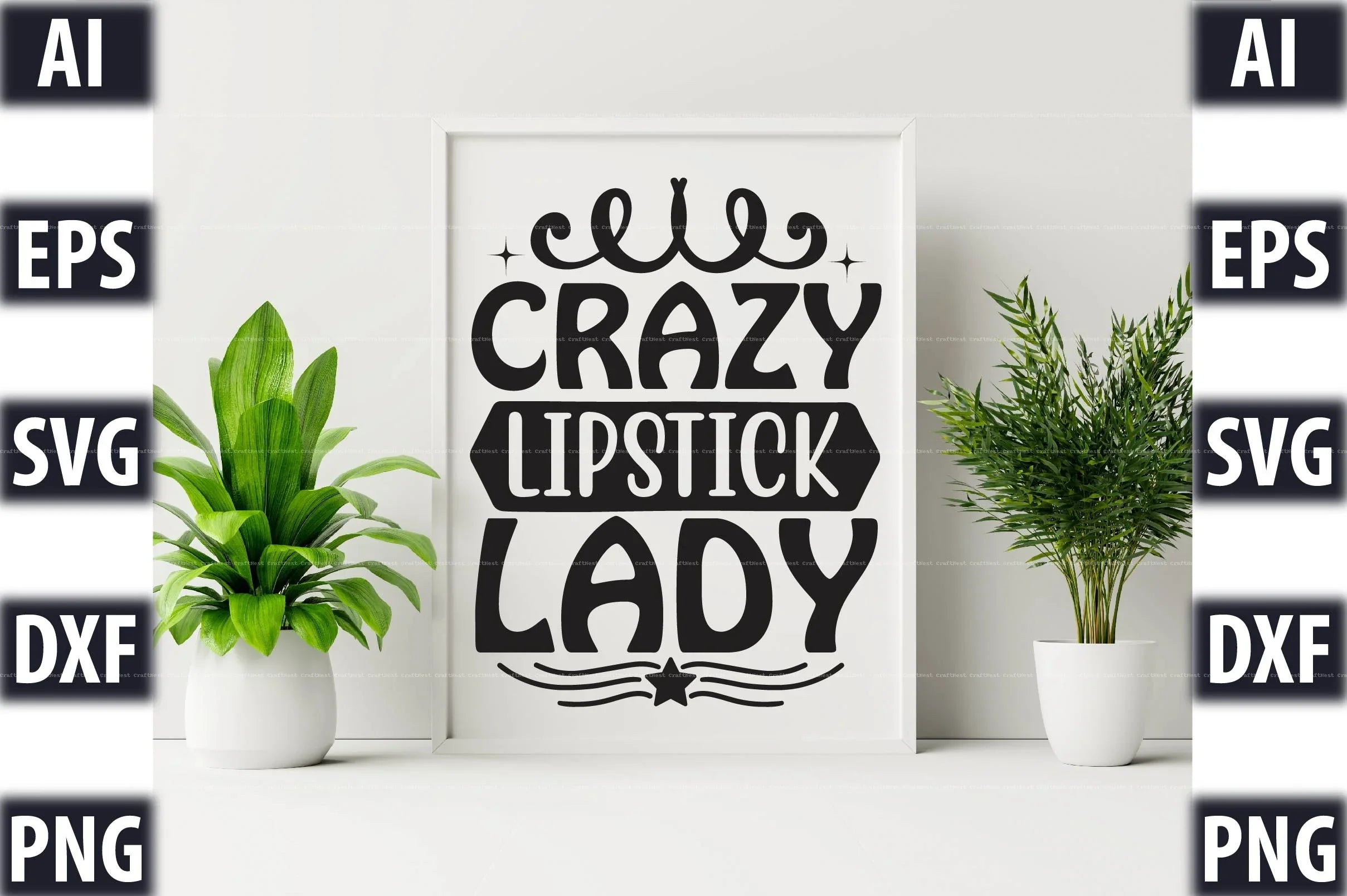 Makeup Design SVG Bundle 6 - CraftNest - Digital Crafting and Art