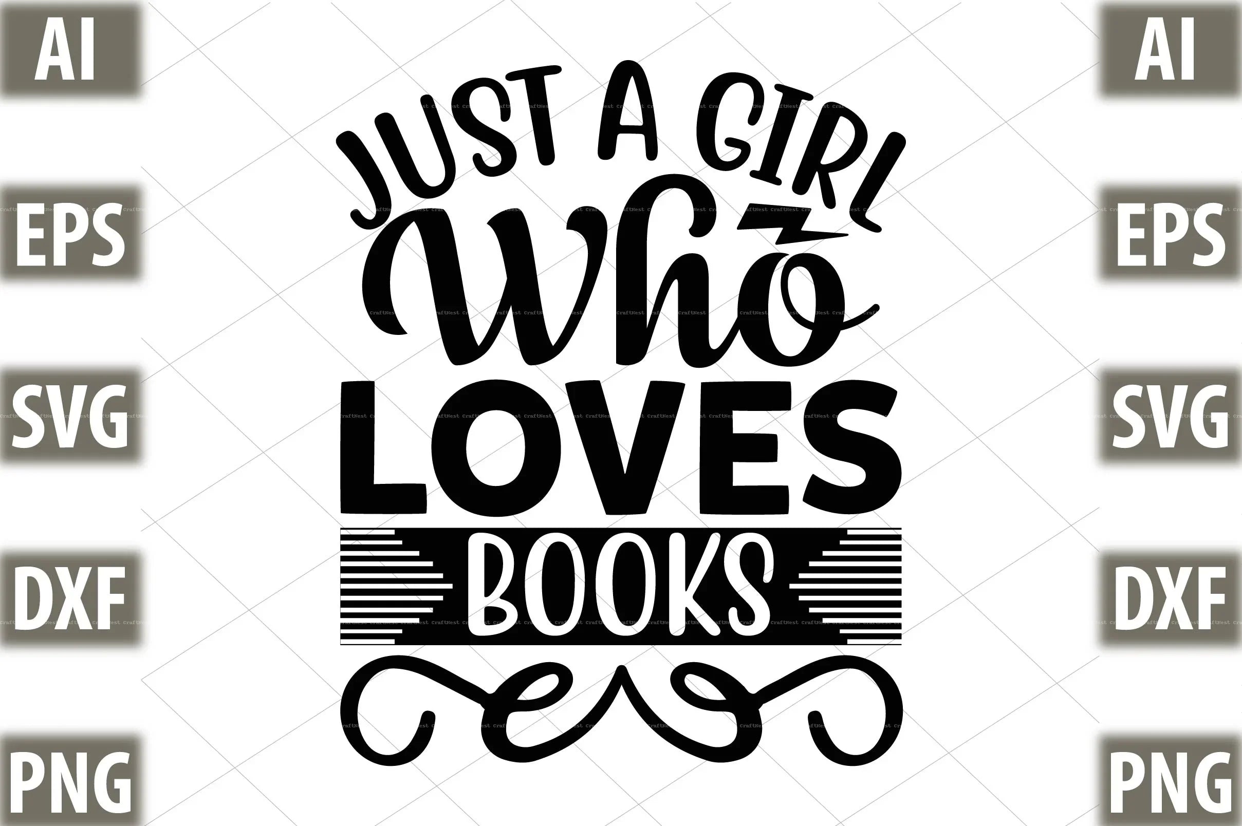 Book Lover SVG Design Bundle - CraftNest - Digital Crafting and Art