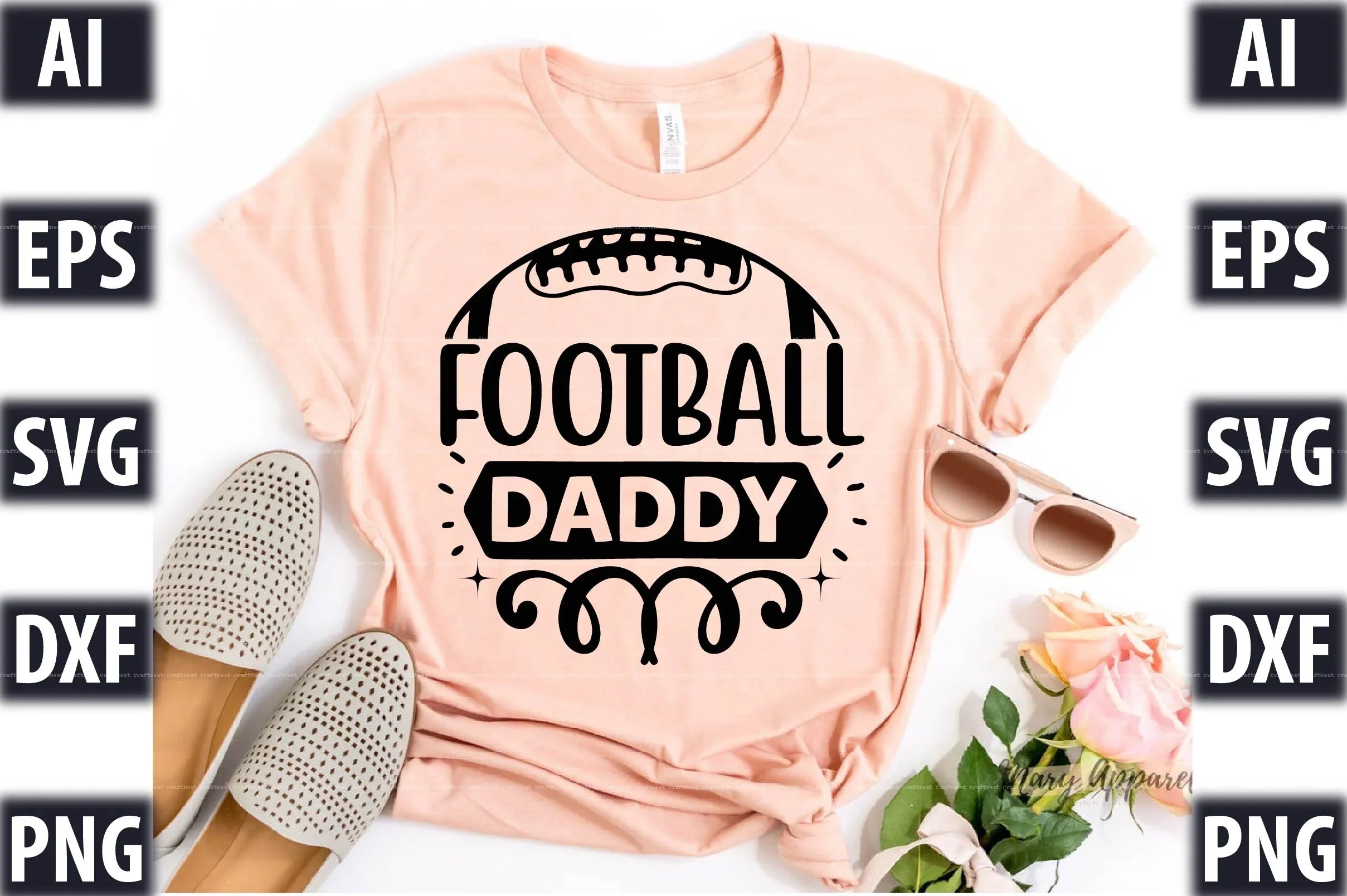 Football Design SVG Bundle 2 - CraftNest - Digital Crafting and Art