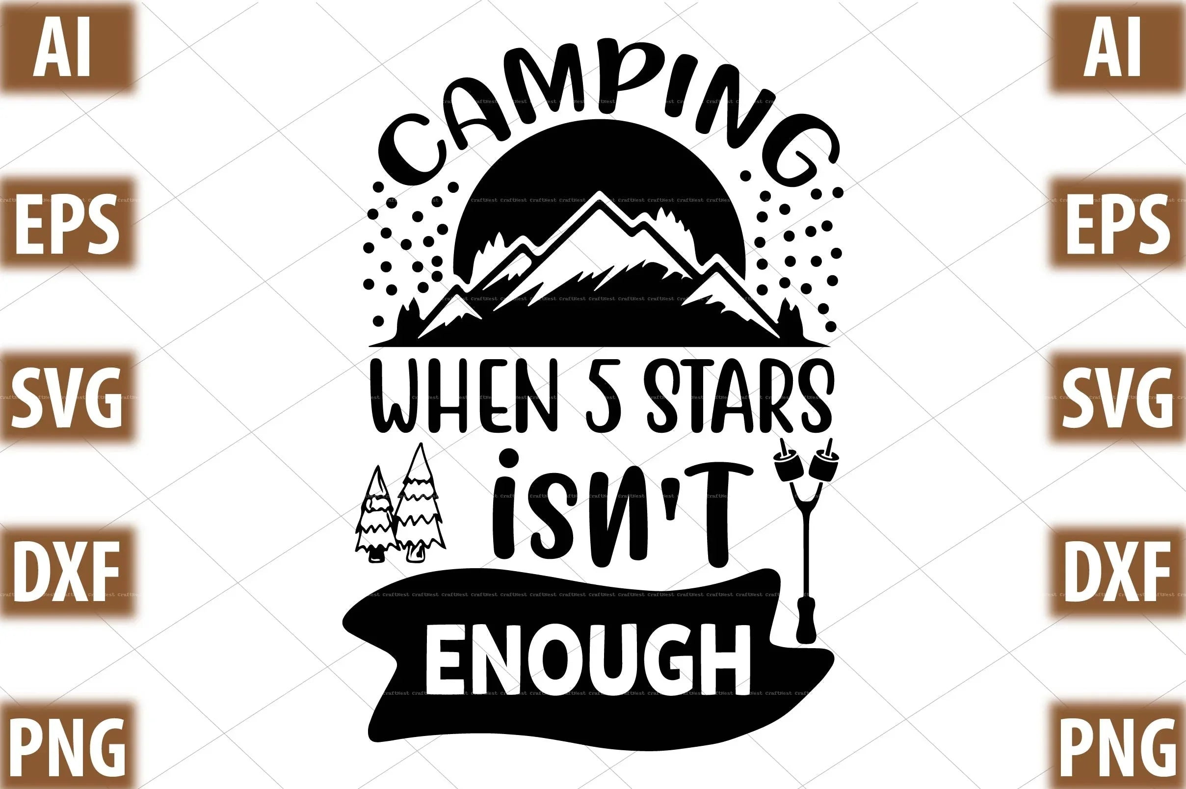 Camping Design SVG Bundle 1 - CraftNest - Digital Crafting and Art
