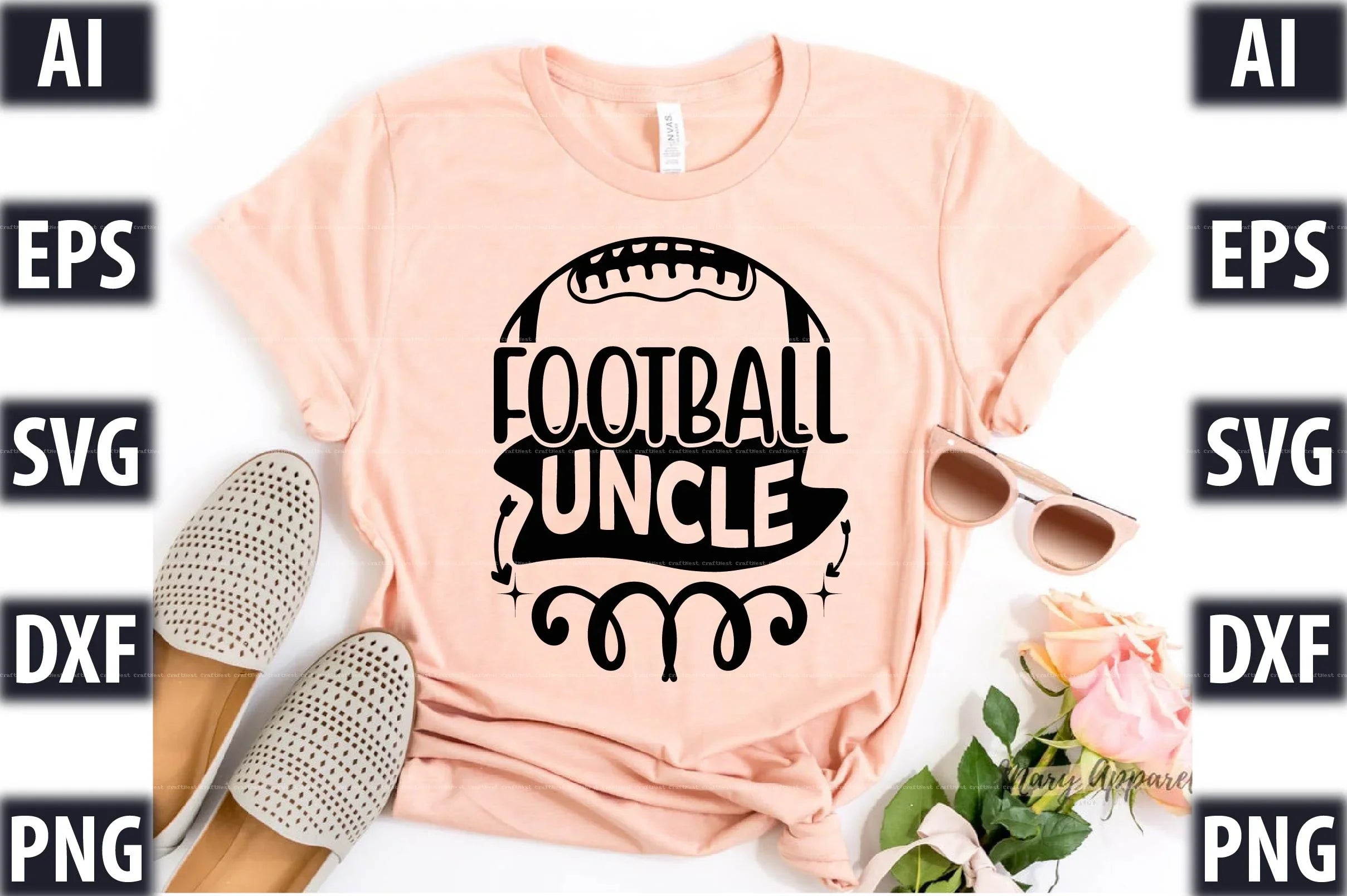 Football Design SVG Bundle 2 - CraftNest - Digital Crafting and Art