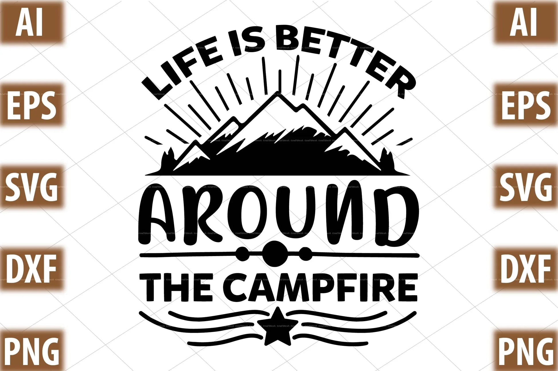 Camping Design SVG Bundle 1 - CraftNest - Digital Crafting and Art
