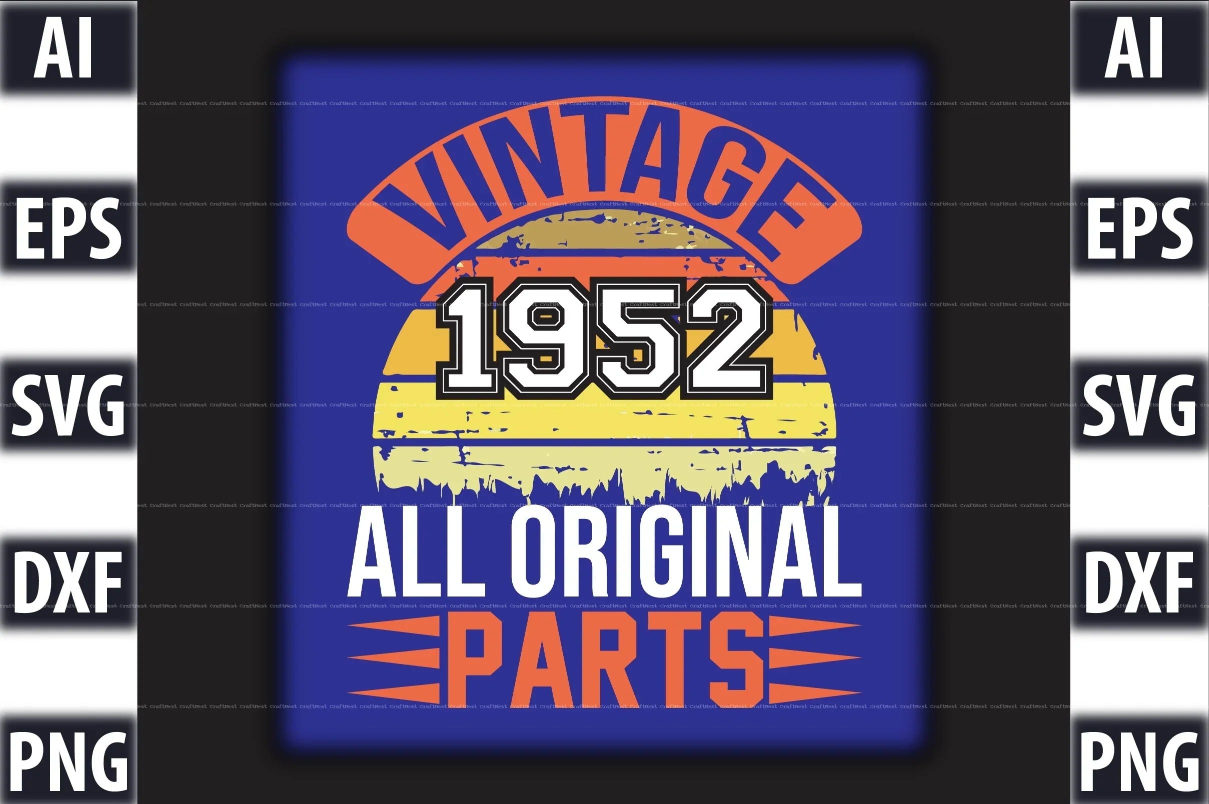 Vintage T-Shirt Design SVG Bundle 2 - CraftNest - Digital Crafting and Art