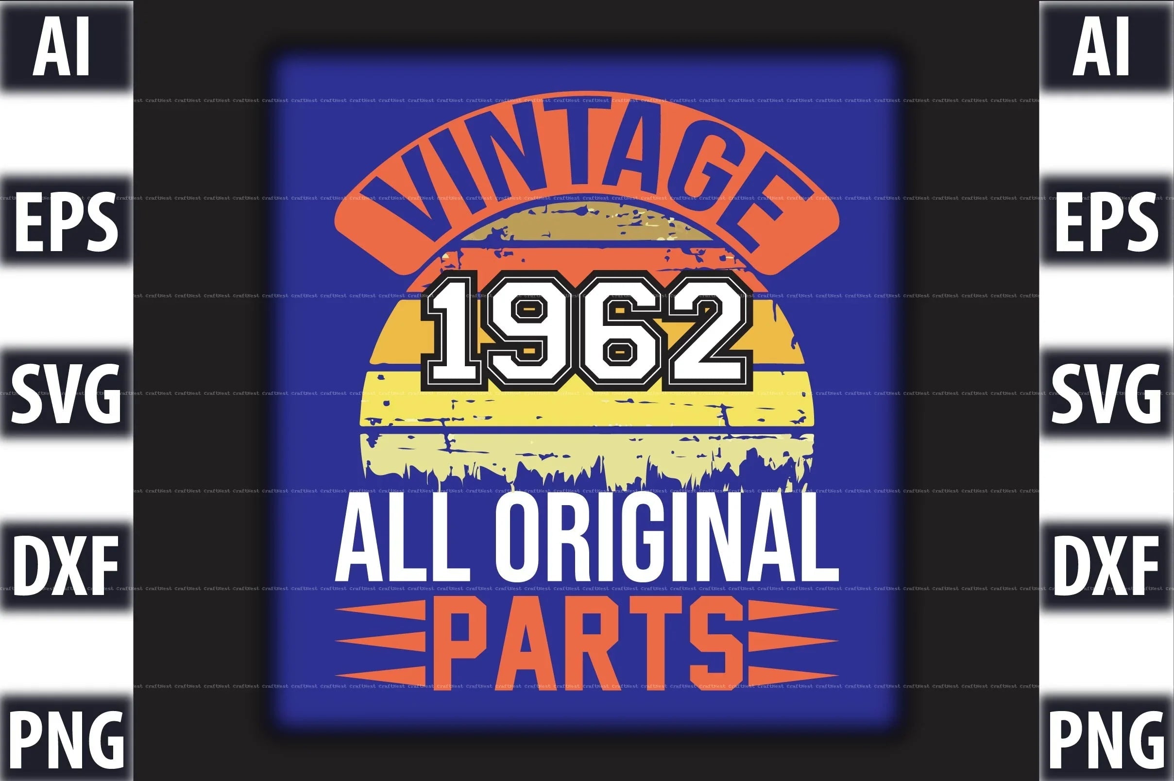 Vintage T-Shirt Design SVG Bundle 2 - CraftNest - Digital Crafting and Art