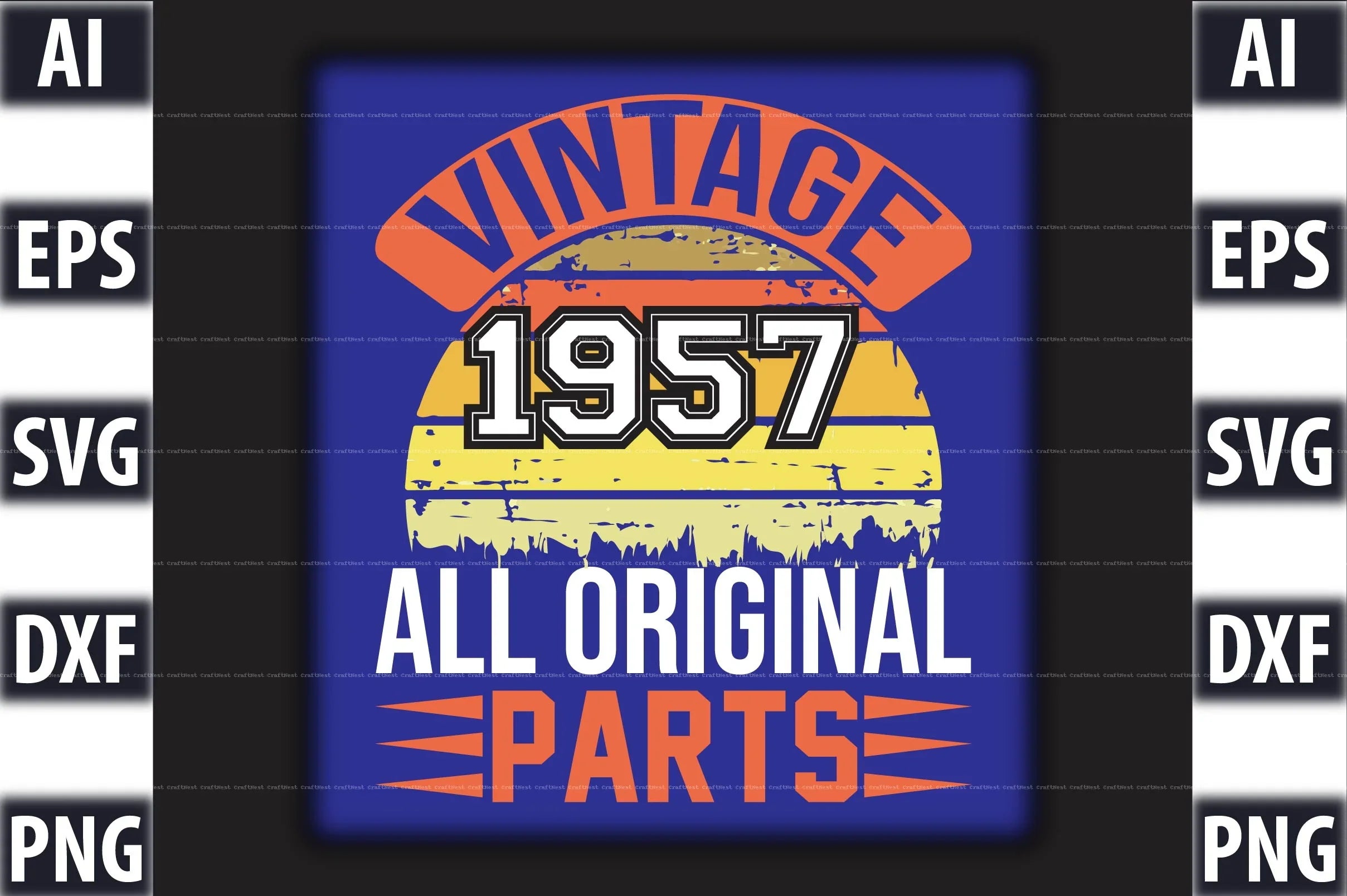 Vintage T-Shirt Design SVG Bundle 2 - CraftNest - Digital Crafting and Art